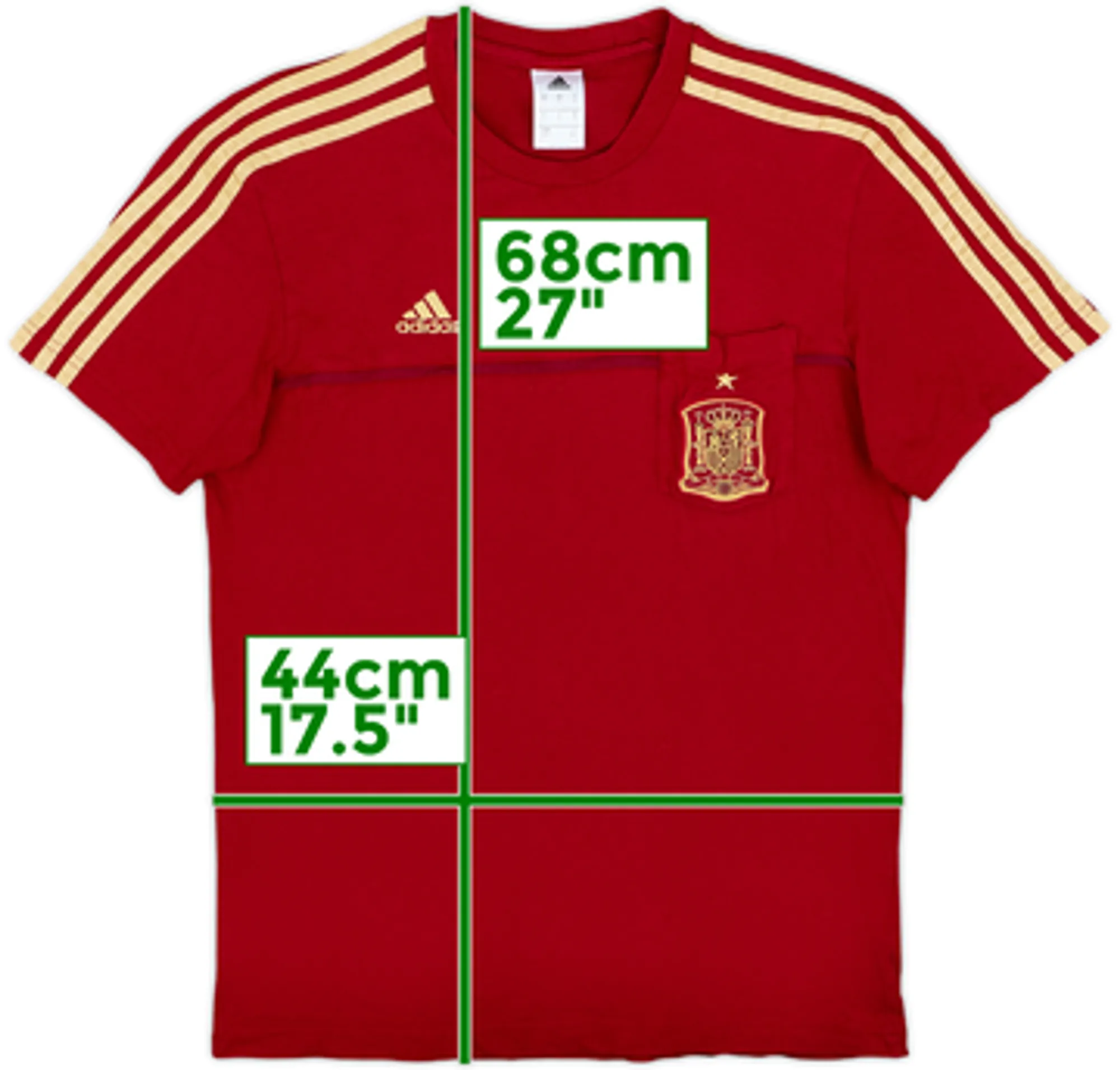2013-14 Spain adidas Cotton Tee - 5/10 - (S)