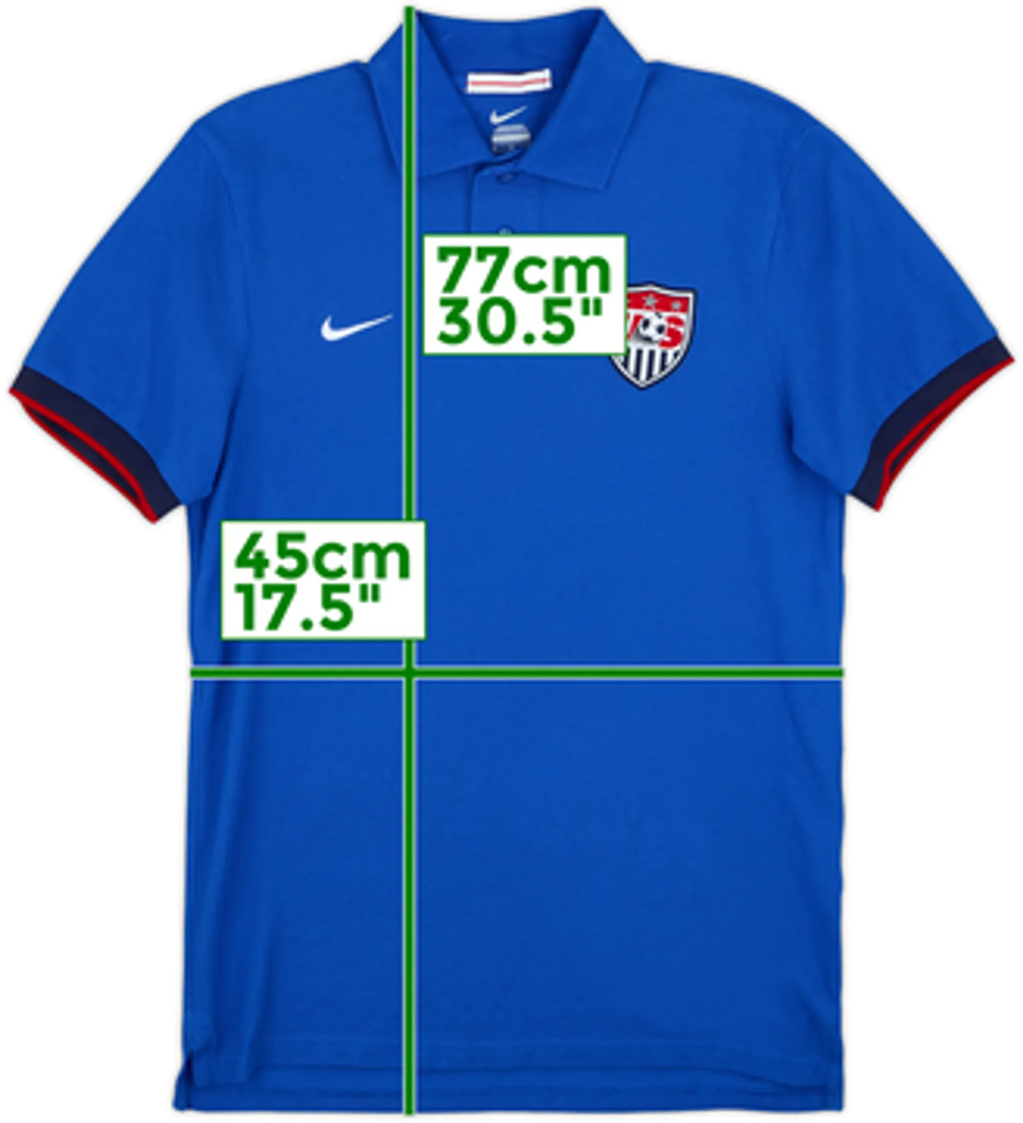 2013-14 USA Nike Polo Shirt - 8/10 - (M)