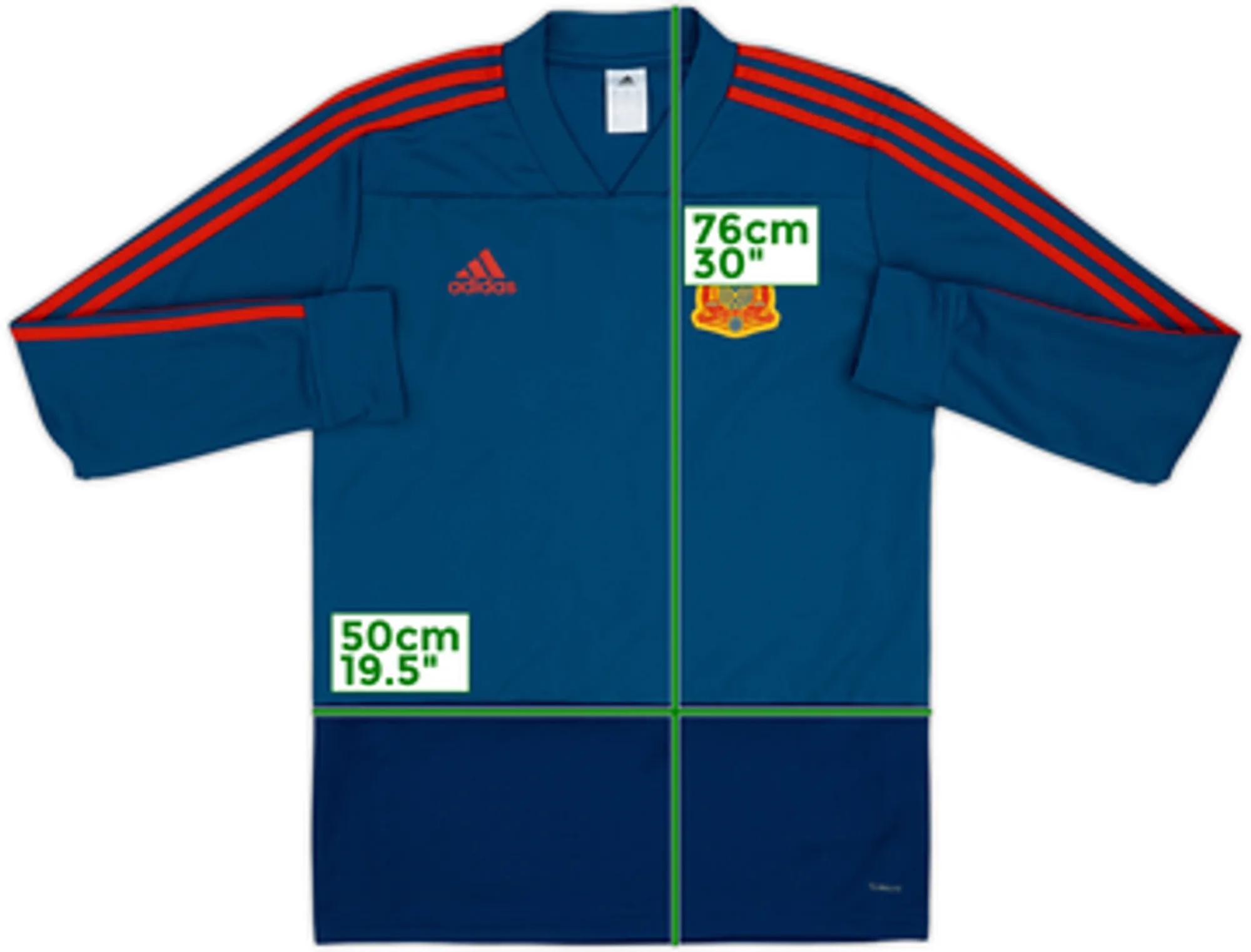 2017-18 Spain adidas Sweat Top - 8/10 - (M)