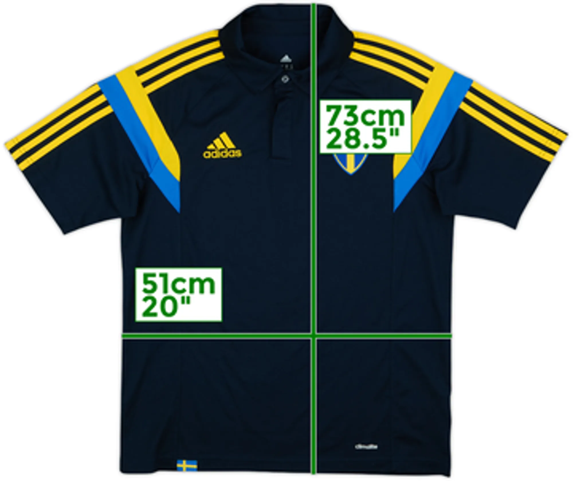 2013-14 Sweden adidas Polo Shirt - 10/10 - (M)