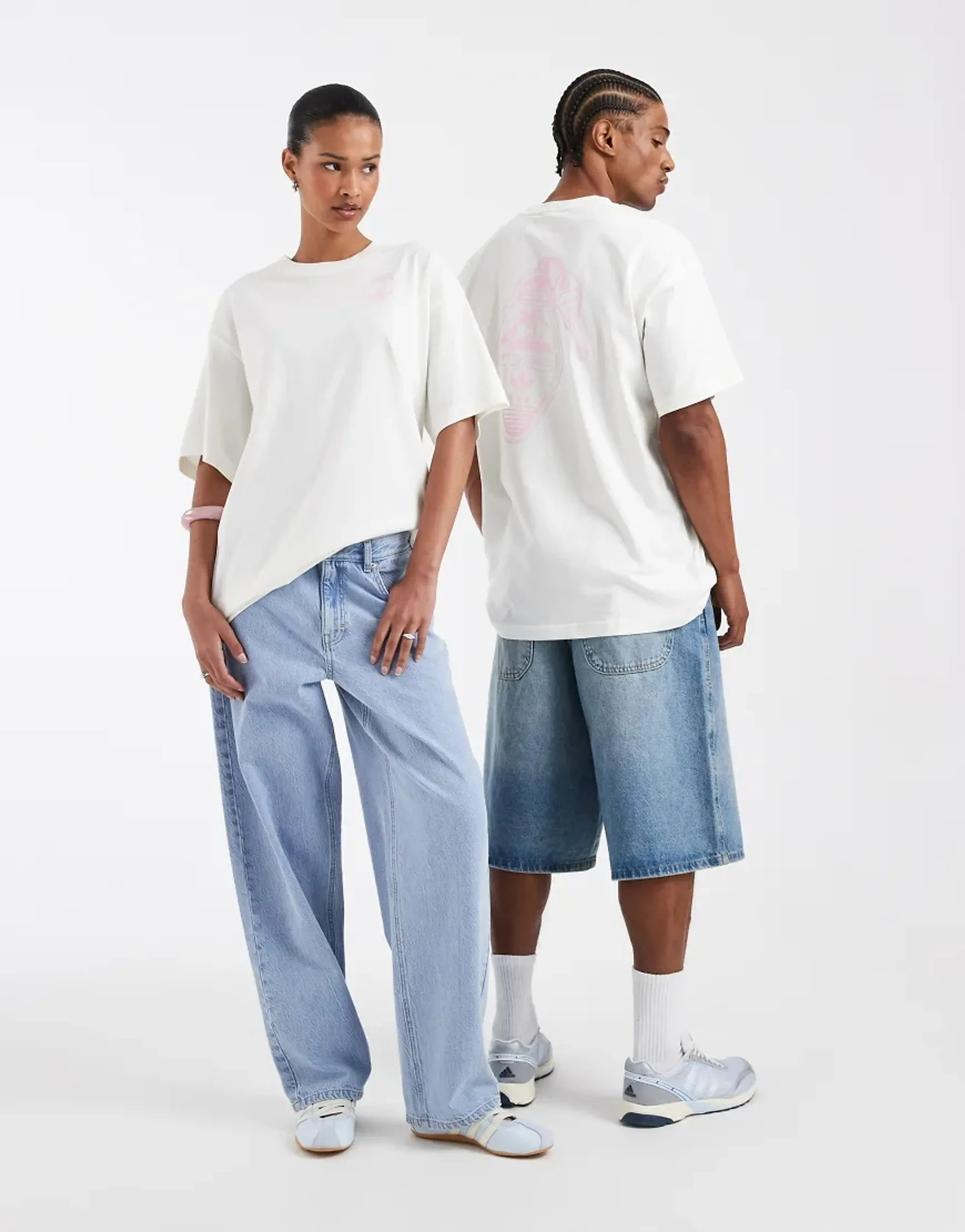 Adidas Originals Hotel Key Graphic T-Shirt In Off White