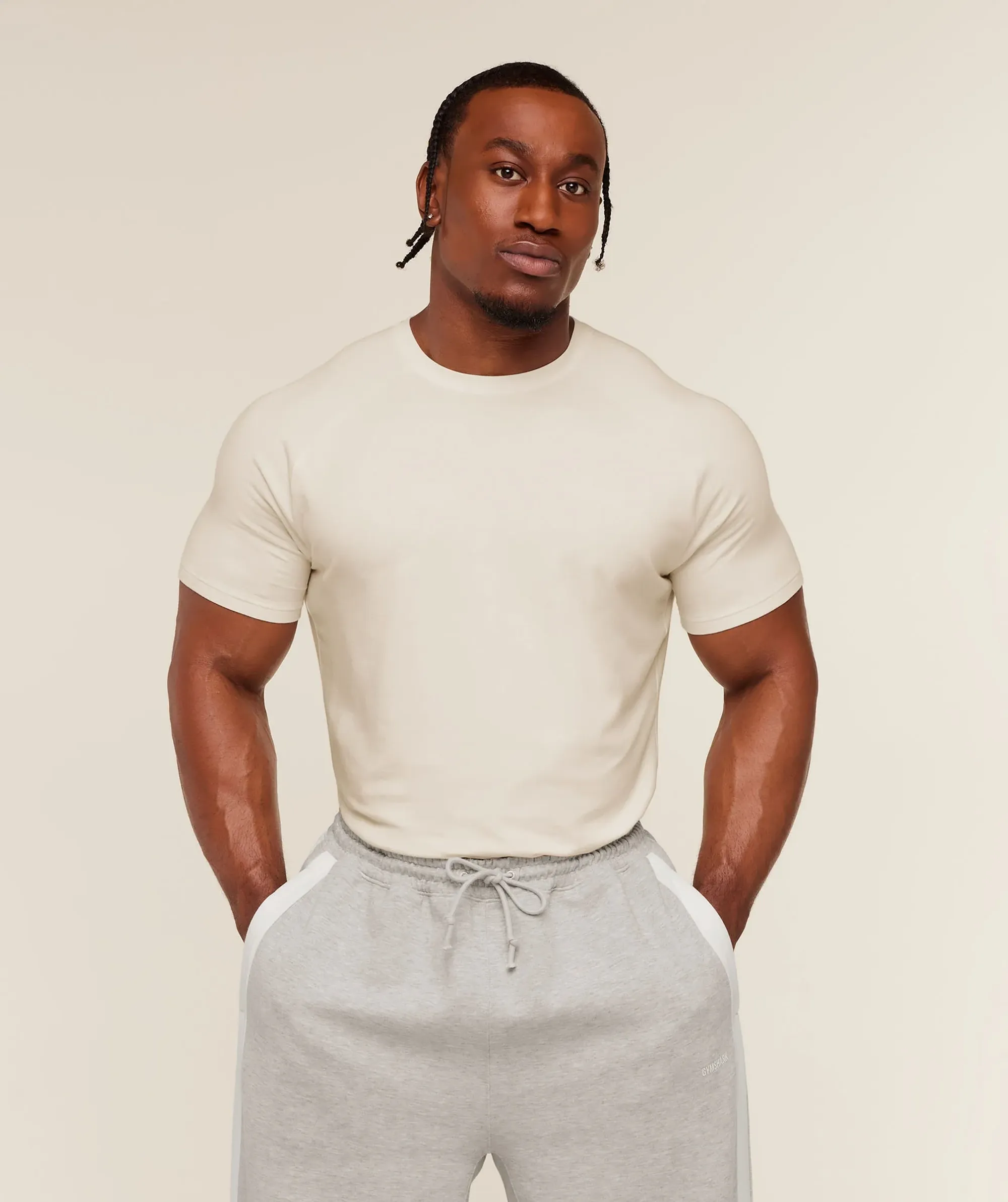Gymshark x CBUM Essential T-Shirt - Soft White