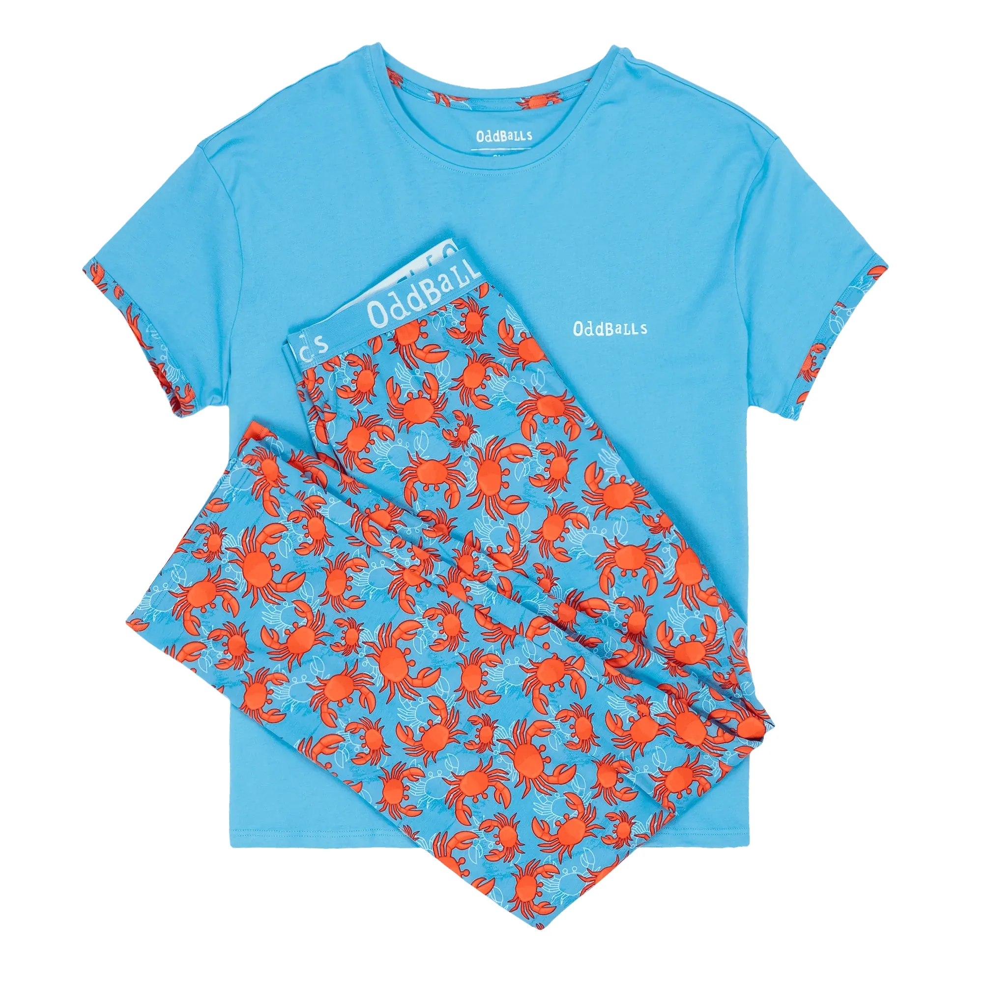 Crabs - Women's Long Pyjamas Set (T-Shirt & Trousers)