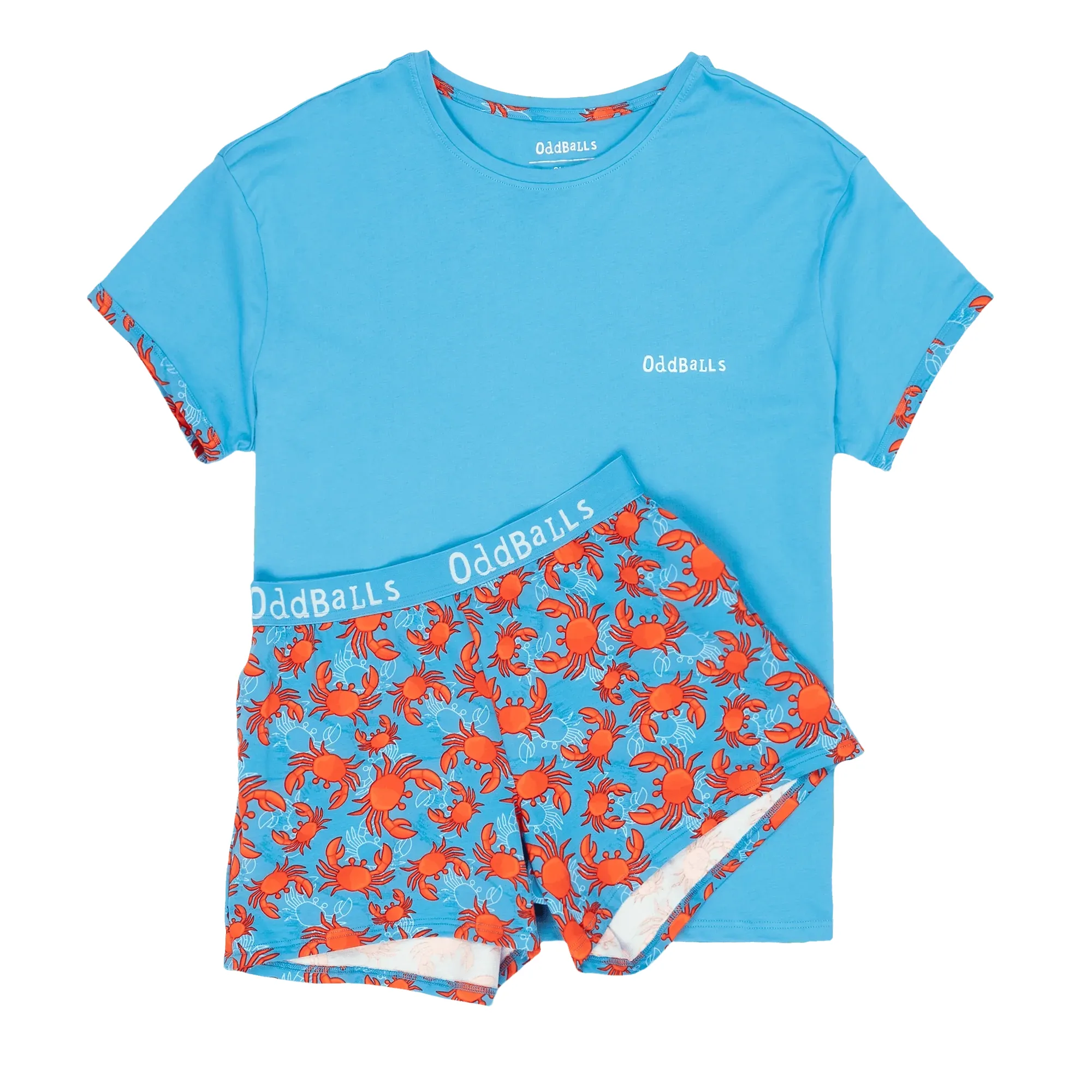 Crabs - Women's Short Pyjamas Set (T-Shirt & Shorts)