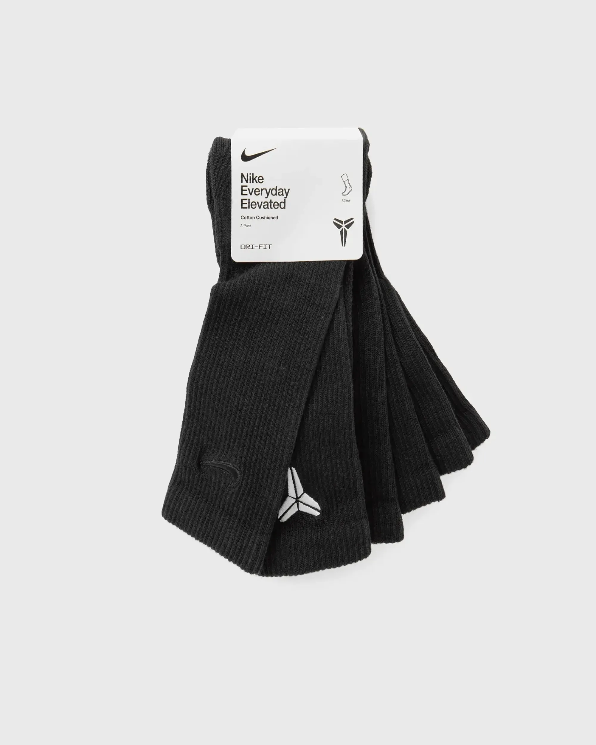 KOBE EVERYDAY ELEVATED CREW SOCKS 3PACK