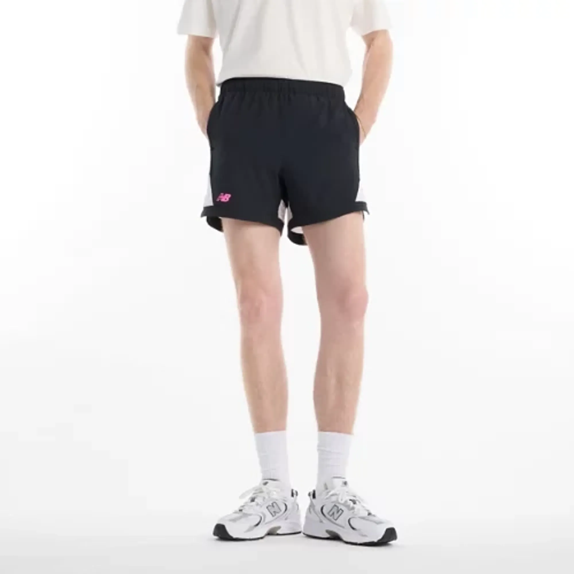 New Balance Men's Tournament Novelty Short in Black Polywoven