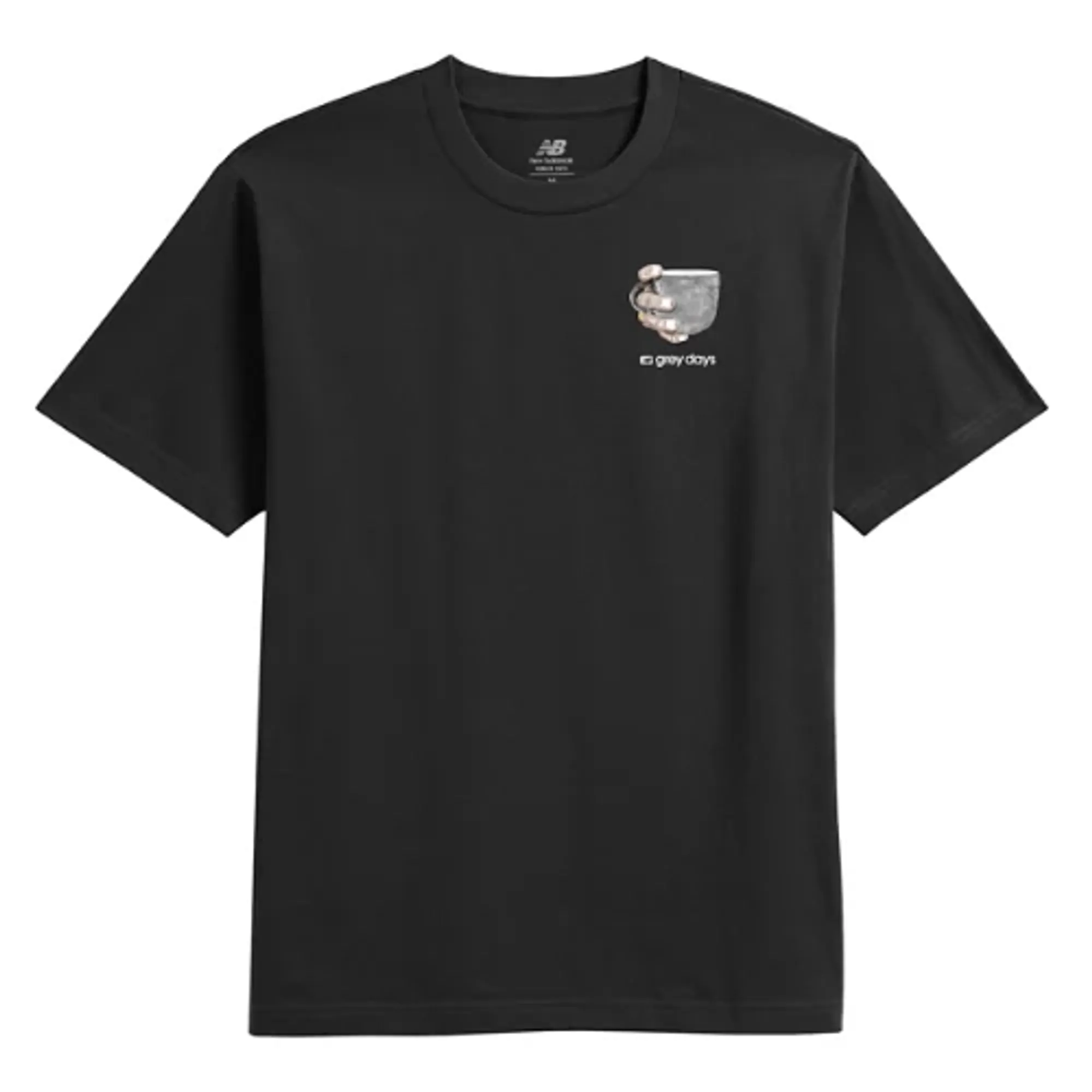 New Balance Men's Grey Days Coffee Oversized T-Shirt Cotton
