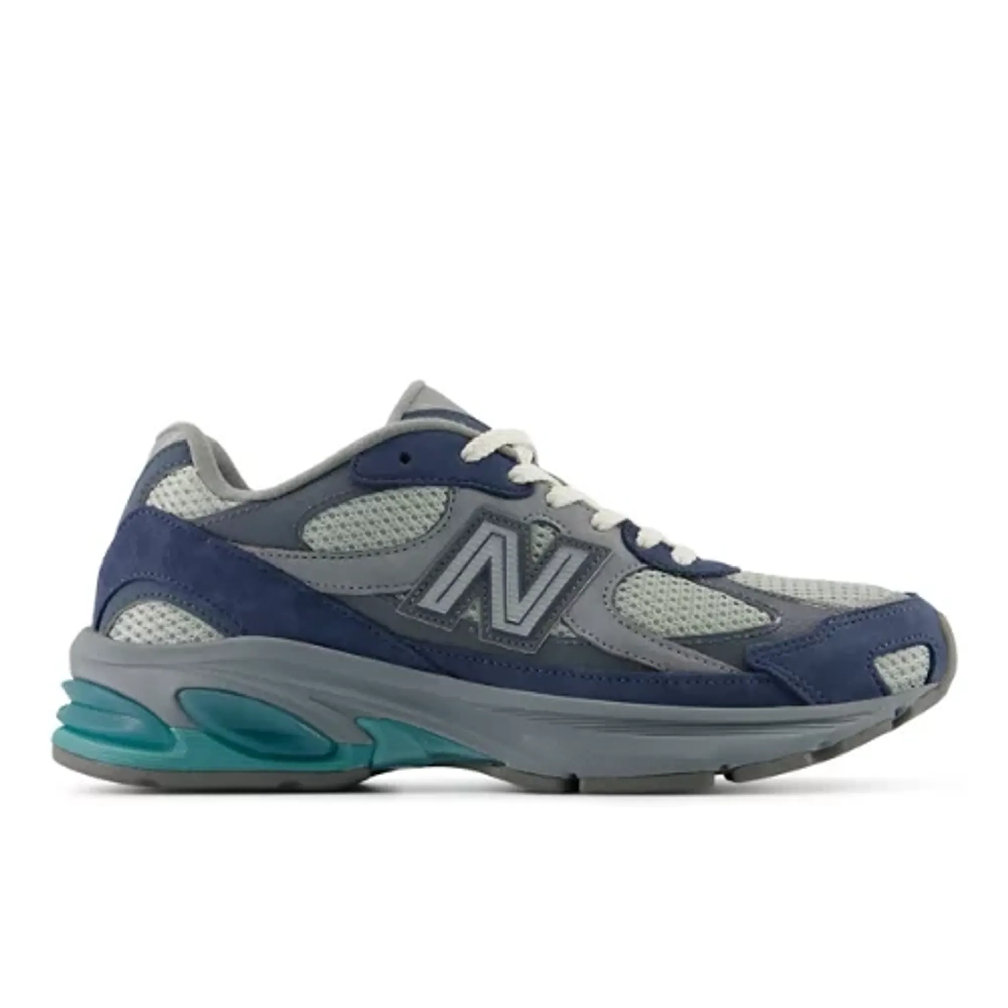 New Balance Unisex 2010 in Blue/Green/Grey Leather