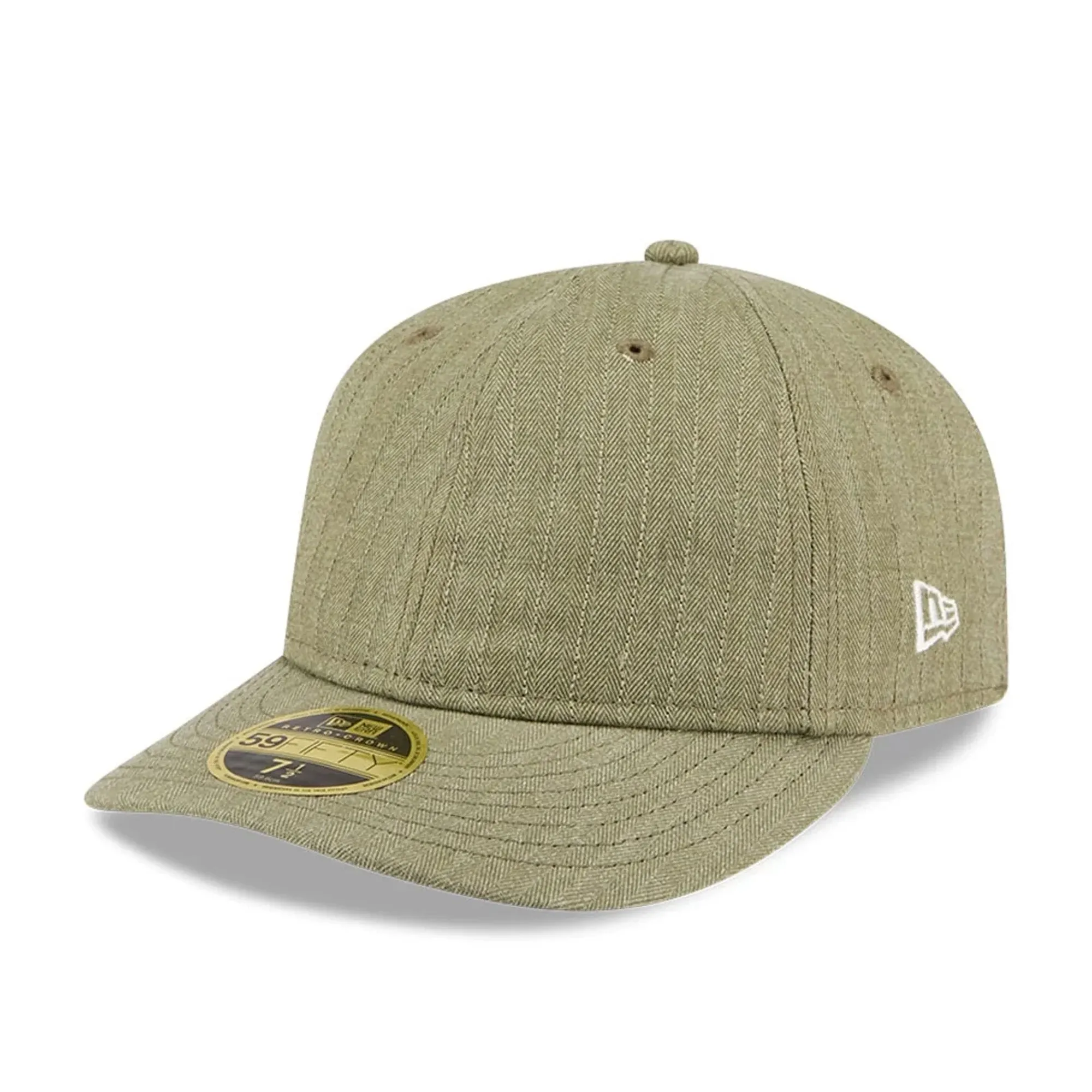 New Era Herringbone Green Retro Crown 59FIFTY Fitted Cap adult unisex