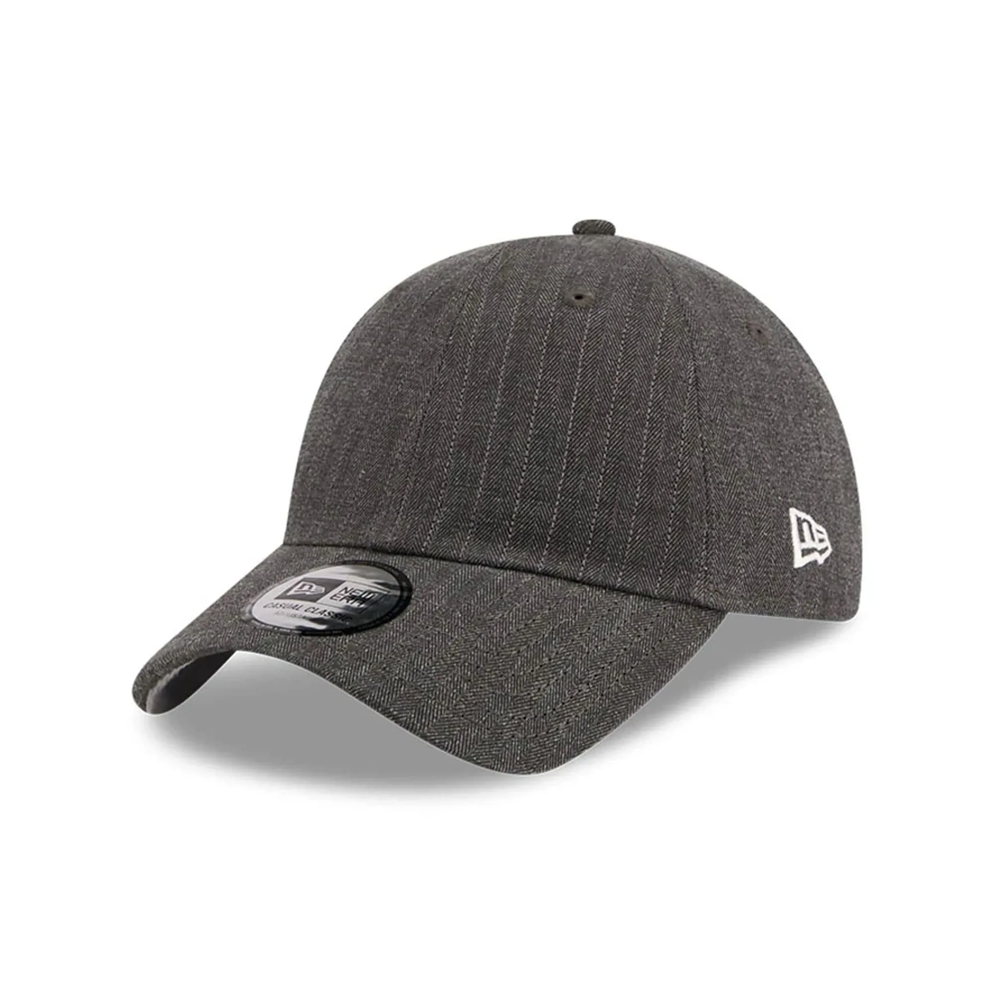 New Era Herringbone Pinstripe Charcoal Casual Classic Adjustable Cap adult unisex