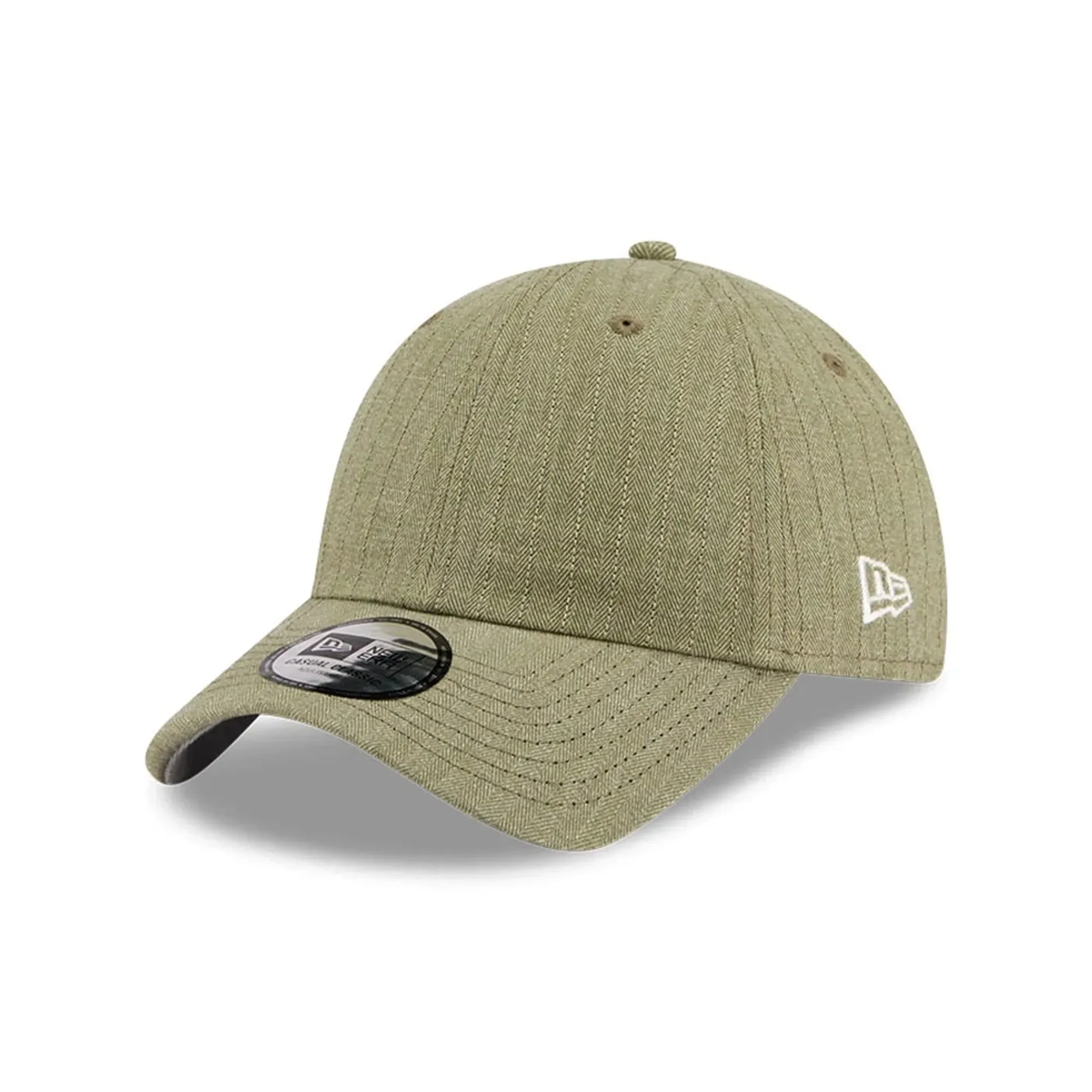New Era Herringbone Pinstripe Green Casual Classic Adjustable Cap adult unisex