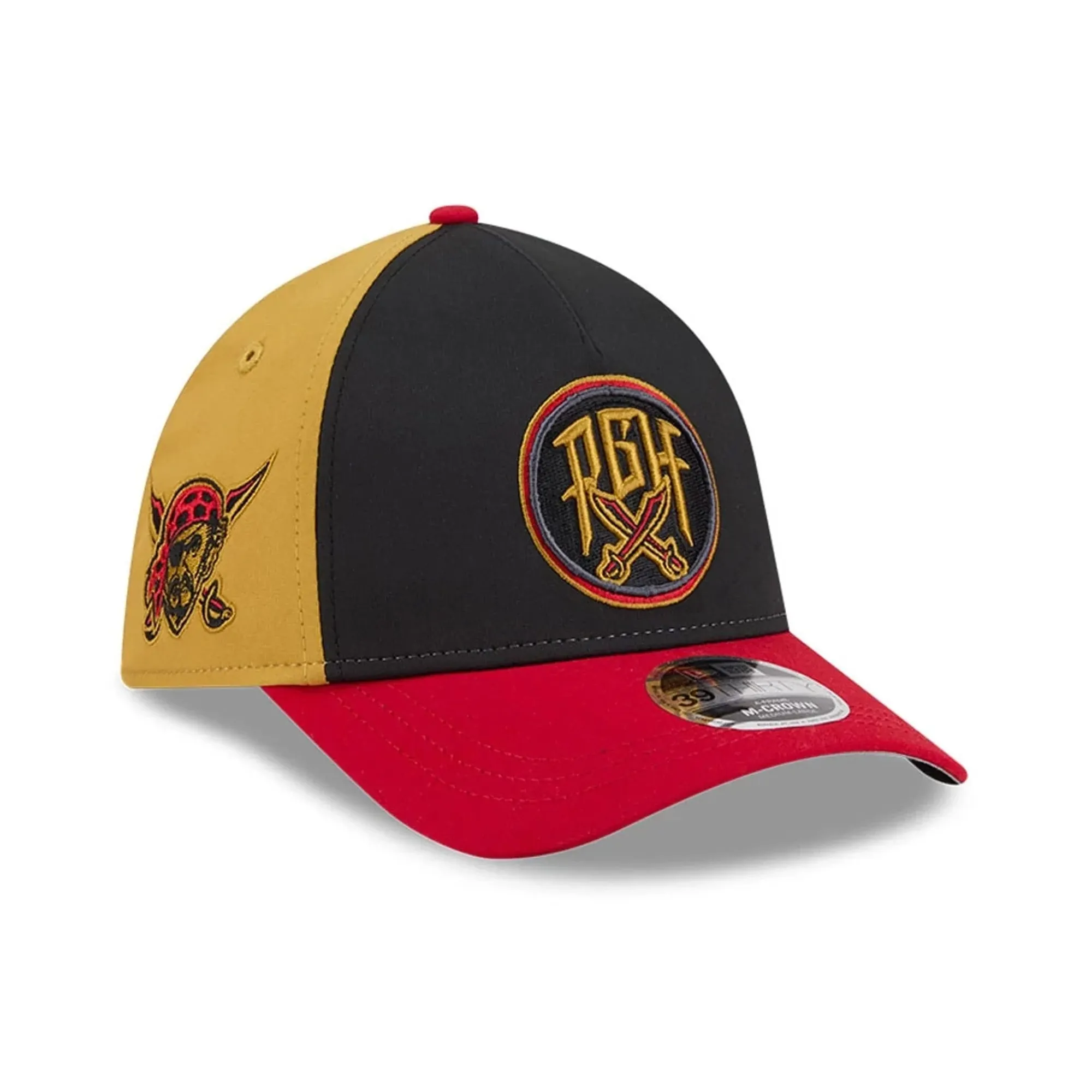 Pirates MLB City Connect Black 39THIRTY M-Crown A-Frame Stretch Fit Cap New Era Cap adult unisex