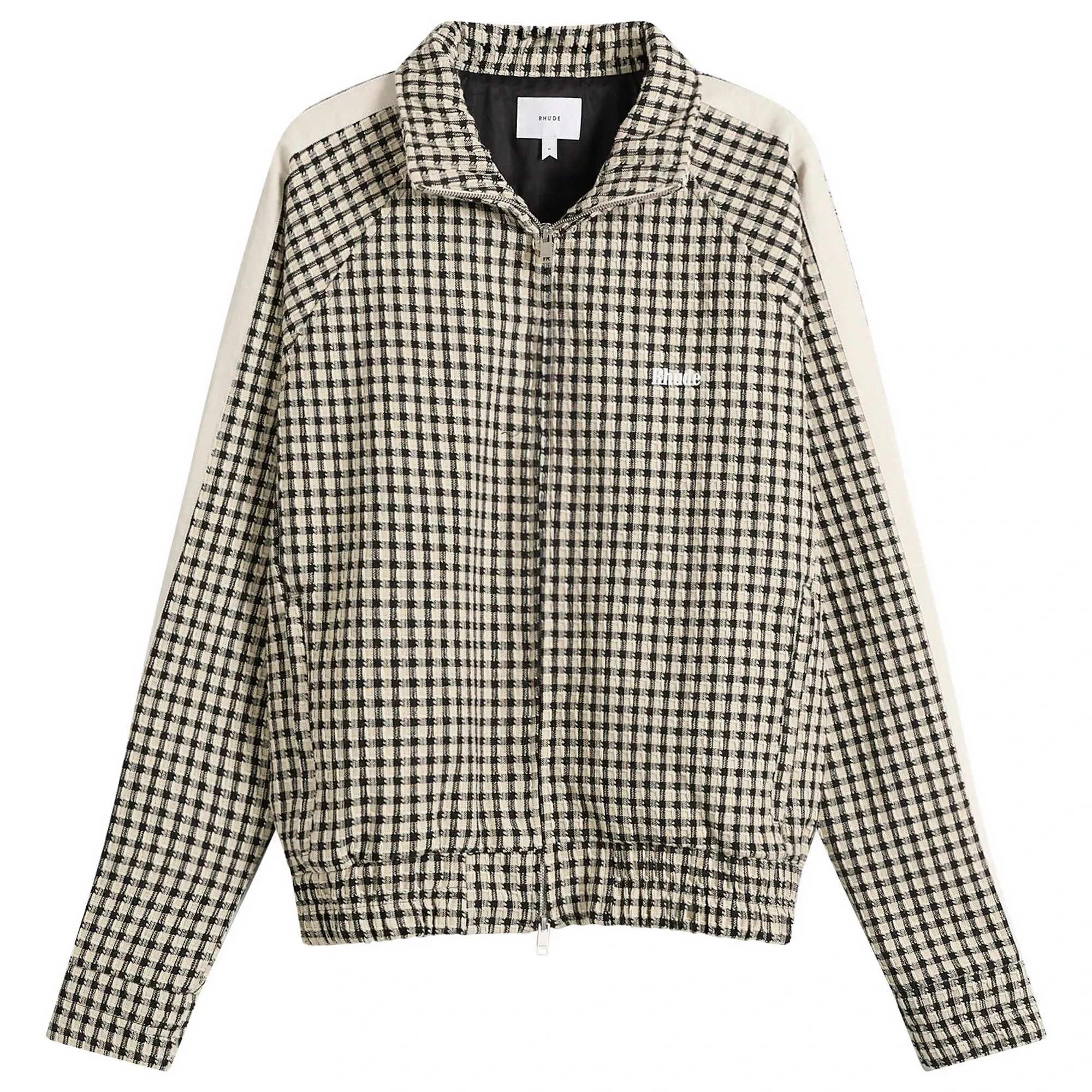 Rhude Men's Gingham Hamptons Track Jacket White/Black