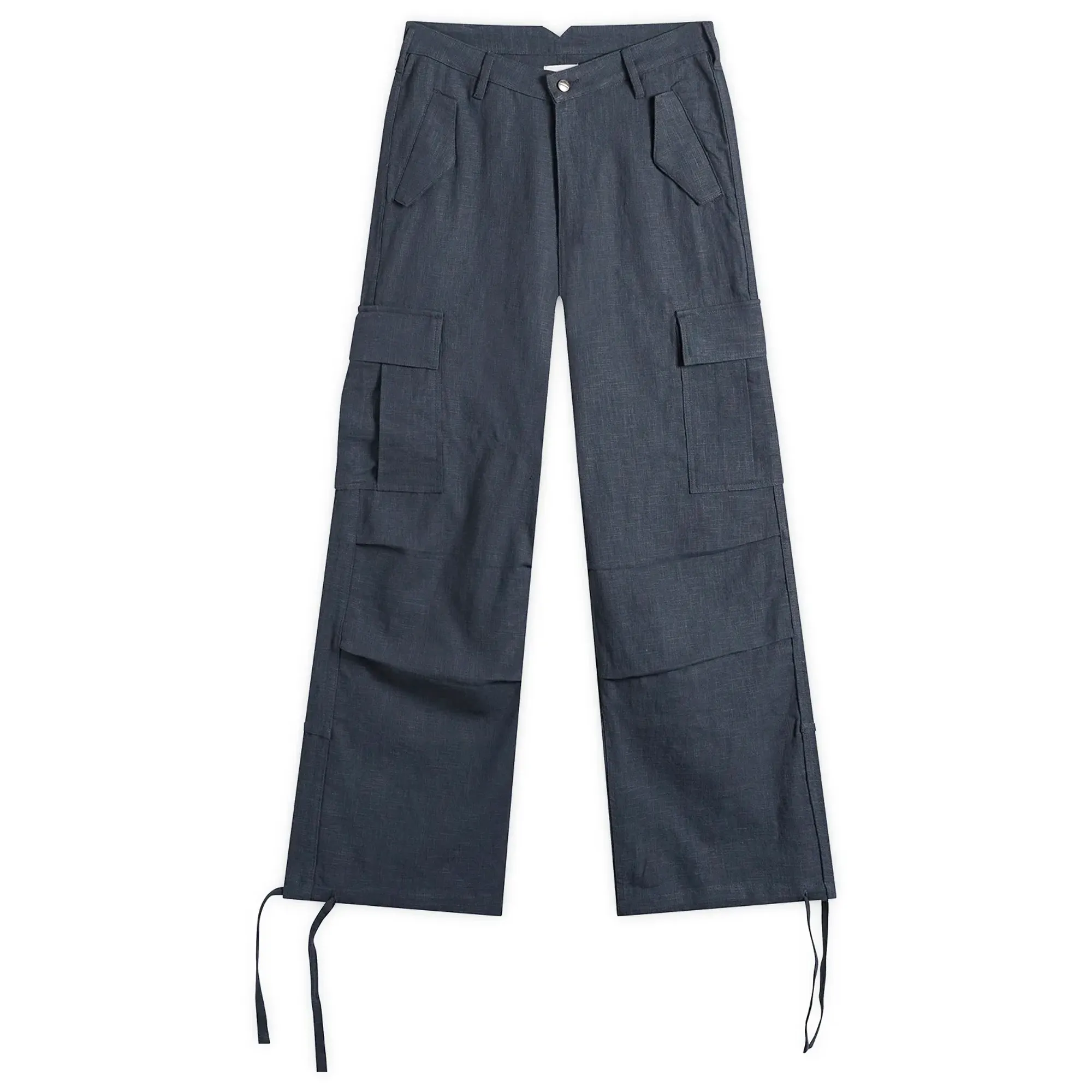 Rhude Men's Linen Parachute Pant Navy