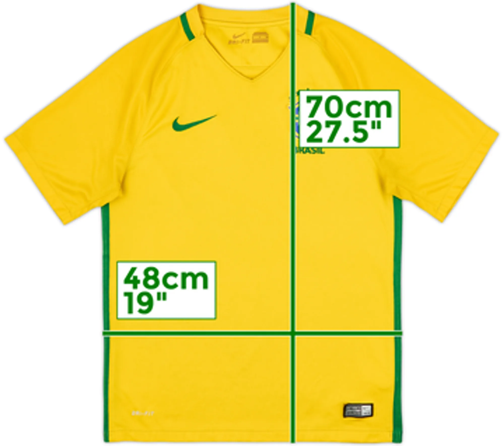 2016-17 Brazil Home Shirt - 5/10 - (S)