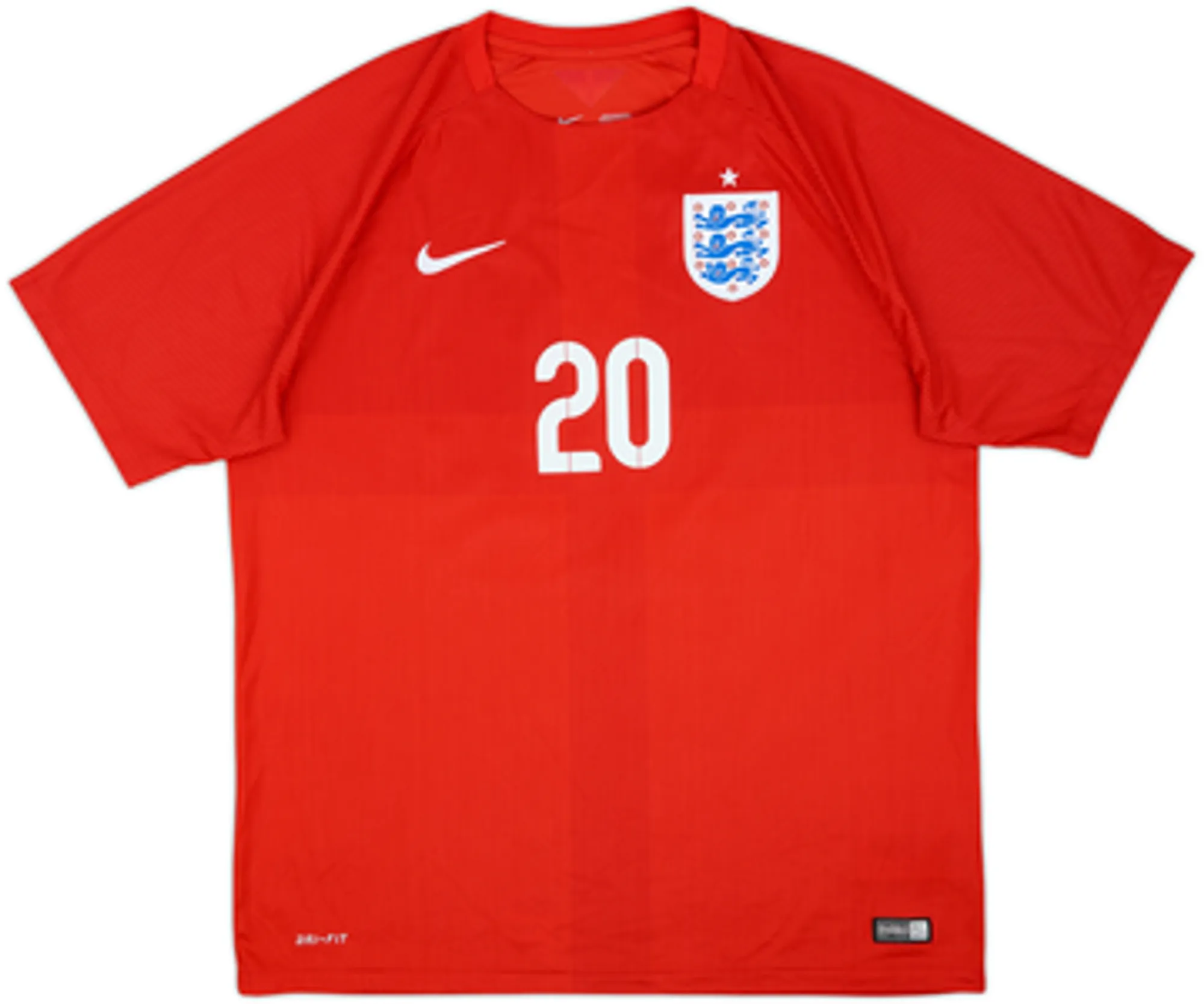 2014-15 England Away Shirt Lallana #20 - 10/10 - (XL)