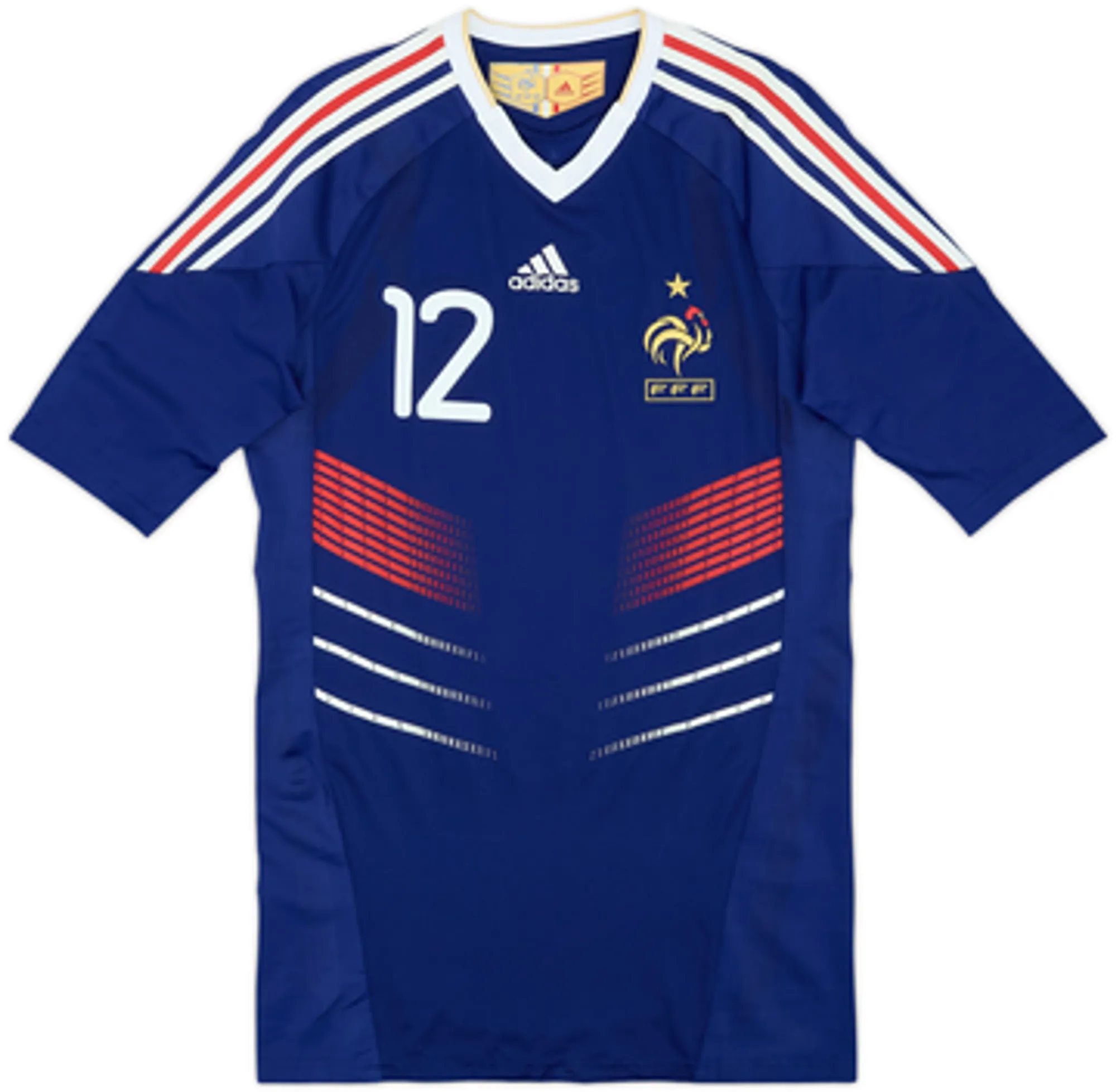 2009-10 France Player Issue TechFit Home Shirt Henry #12 - 4/10 - (L)
