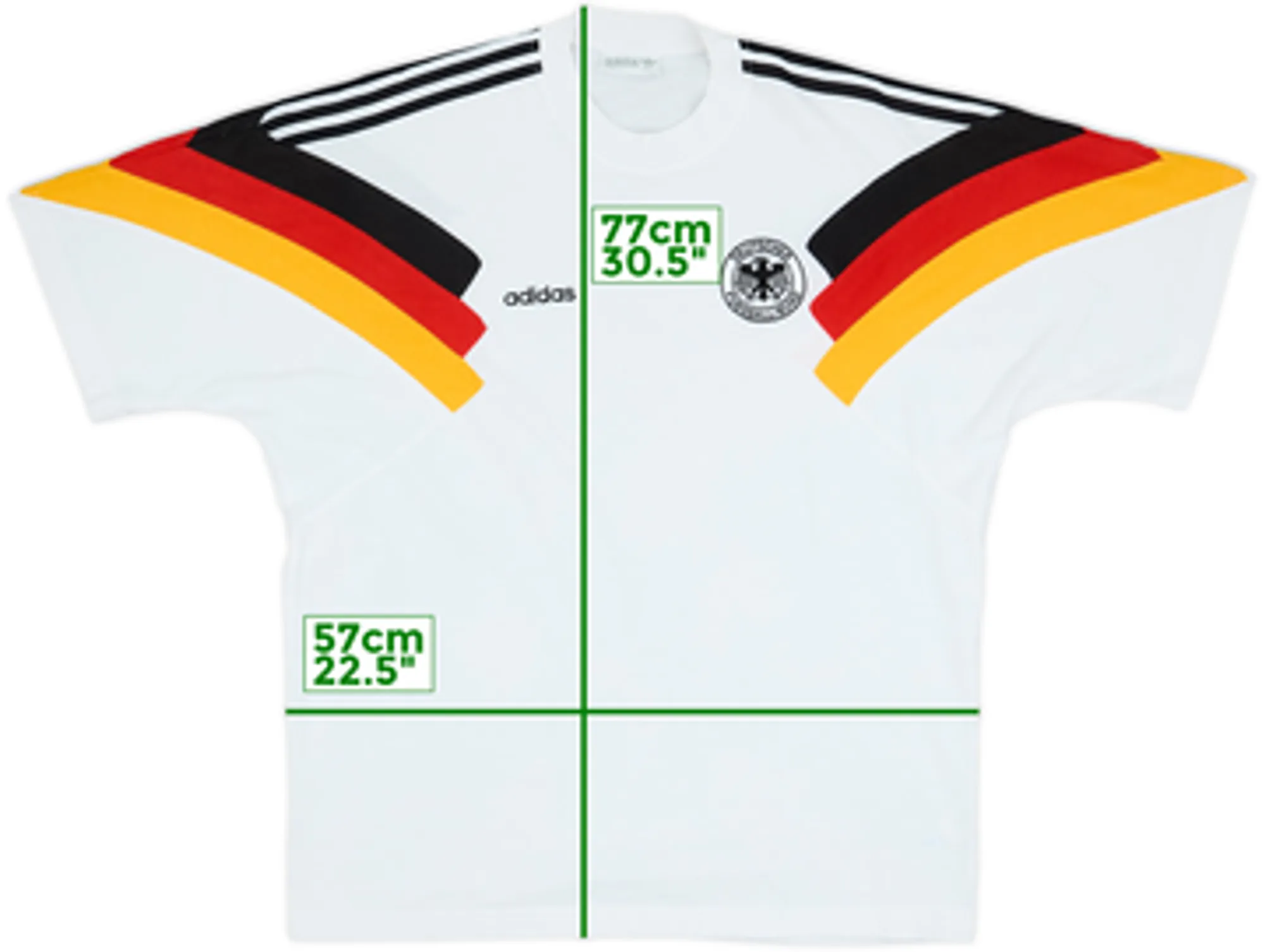1992-94 Germany adidas Tee - 8/10 - (L)