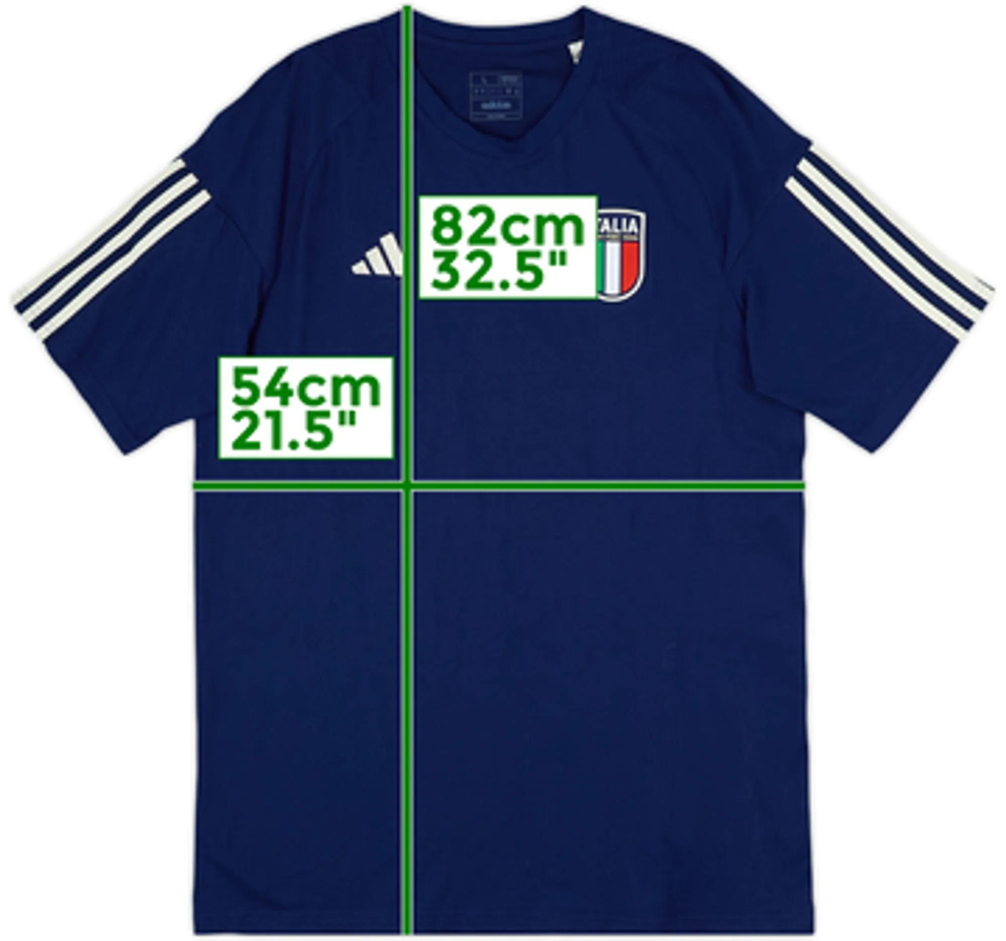 2023-24 Italy adidas Cotton Tee - 8/10 - (L)