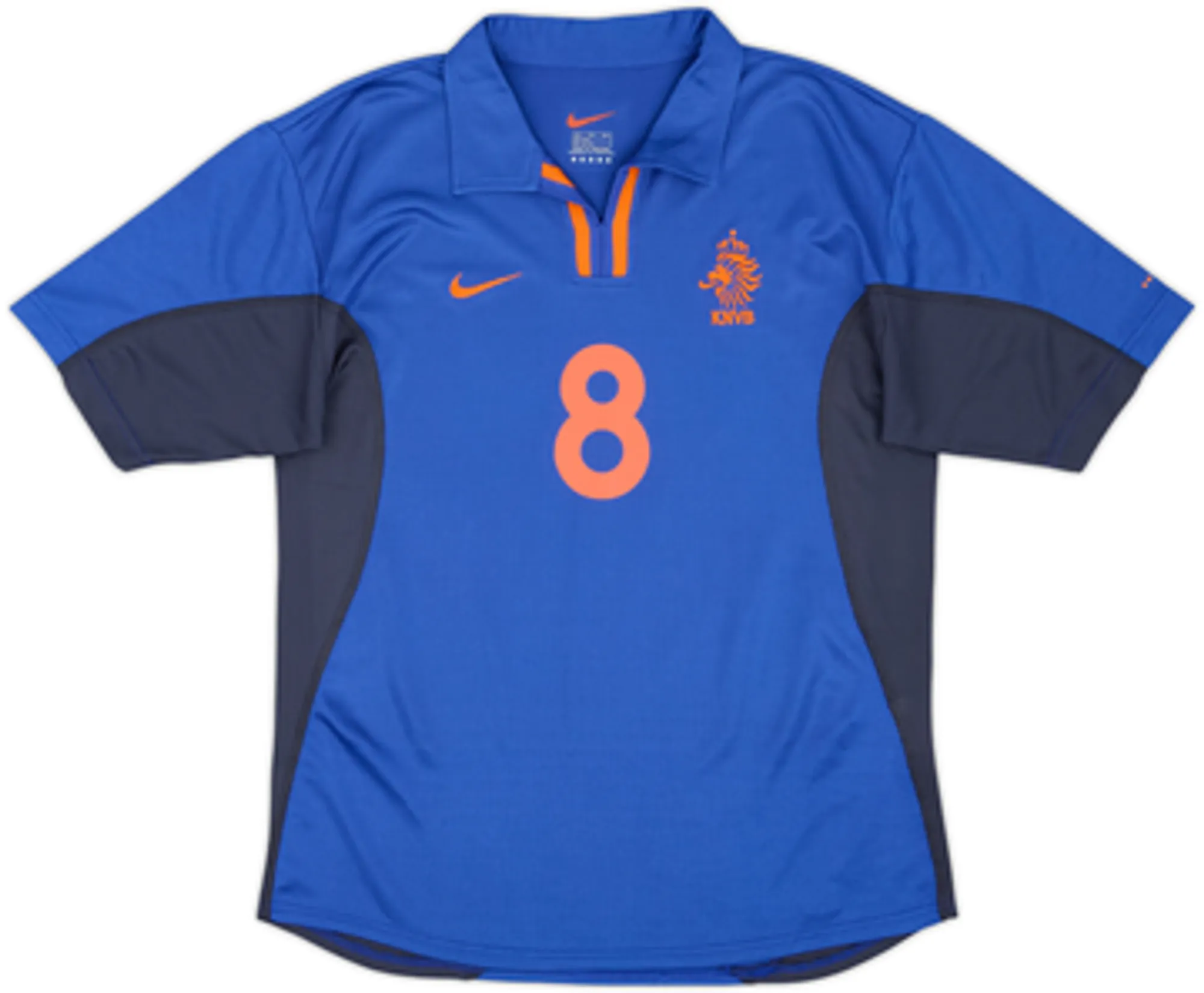 2000-02 Netherlands Away Shirt Davids #8 - 9/10 - (XL.Boys)