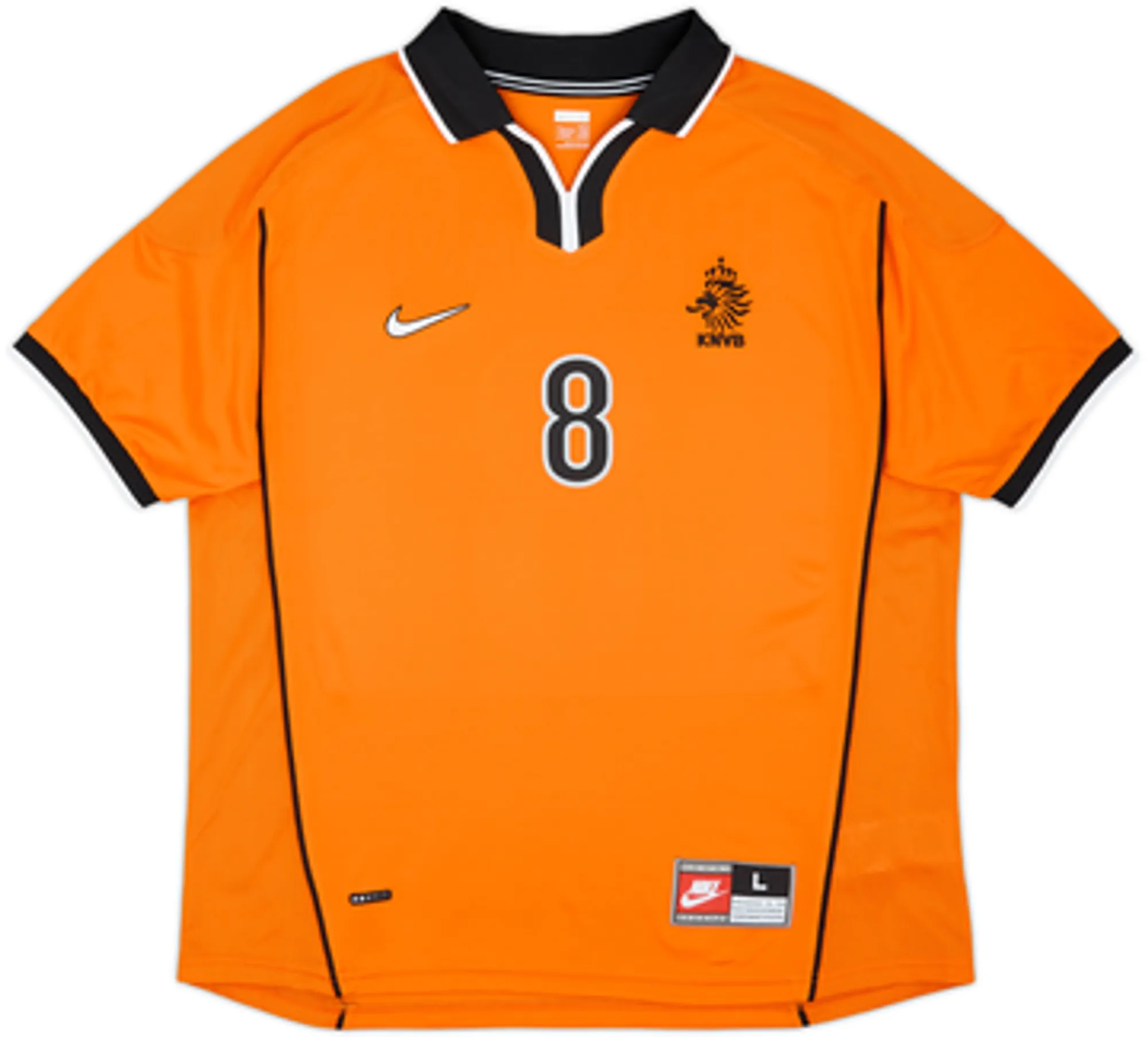 2008 Netherlands 1998 Retro Home Shirt Bergkamp #8 - 10/10 - (L)