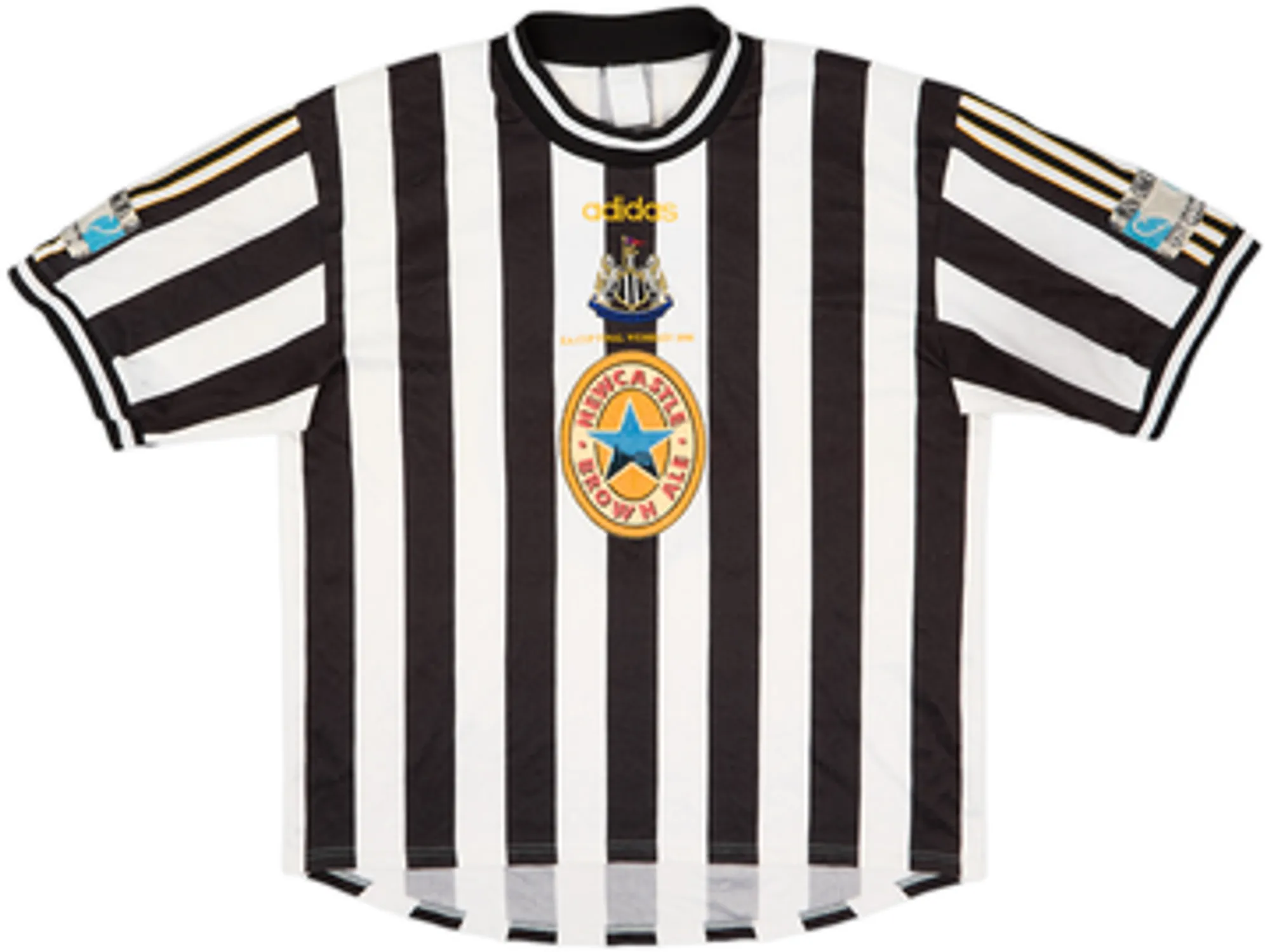 1997-99 Newcastle 'FA Cup Final' Home Shirt Albert #27 - 6/10 - (XXL)