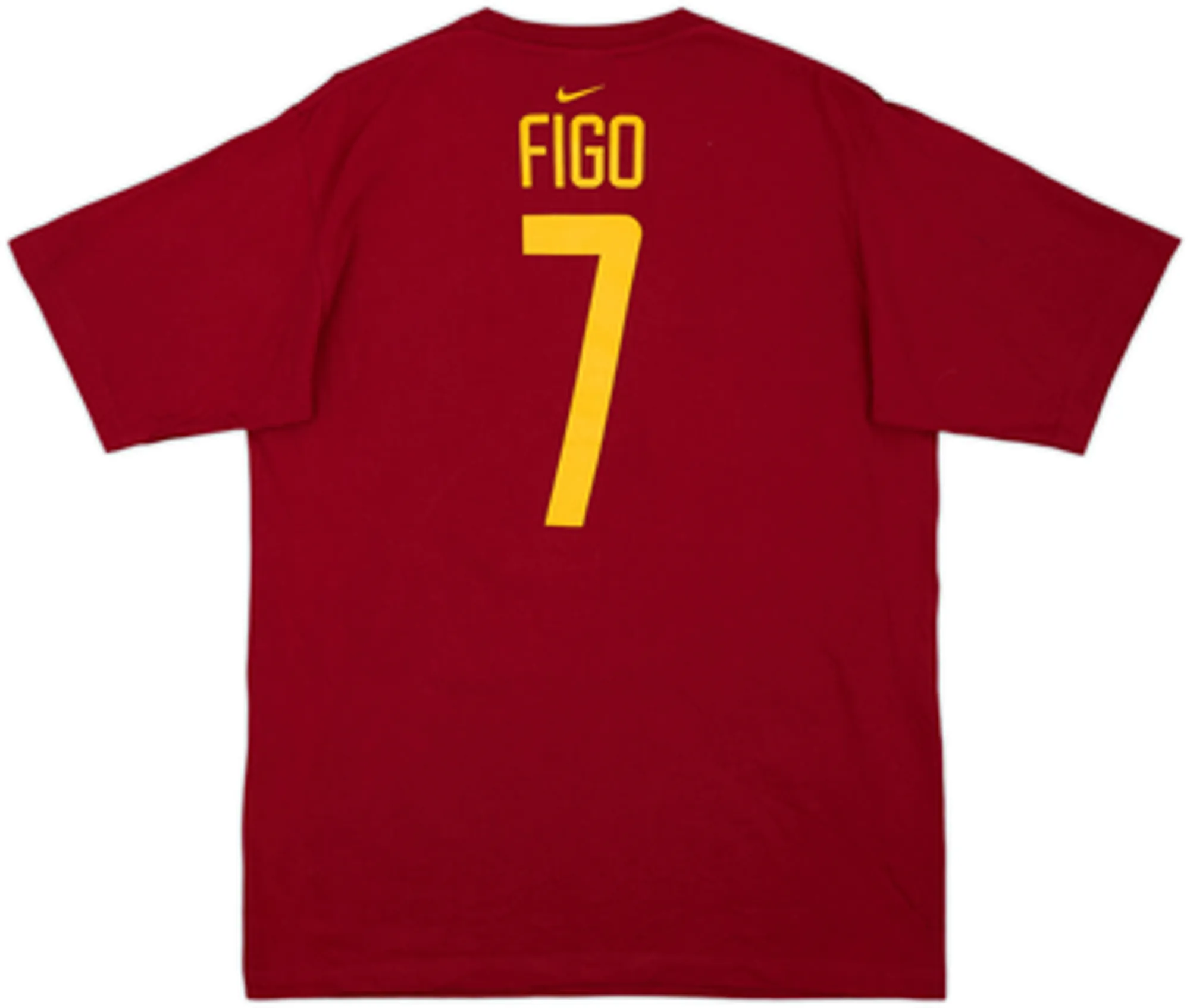 2004-05 Portugal Nike Cotton Tee Figo #7 - 8/10 - (L)