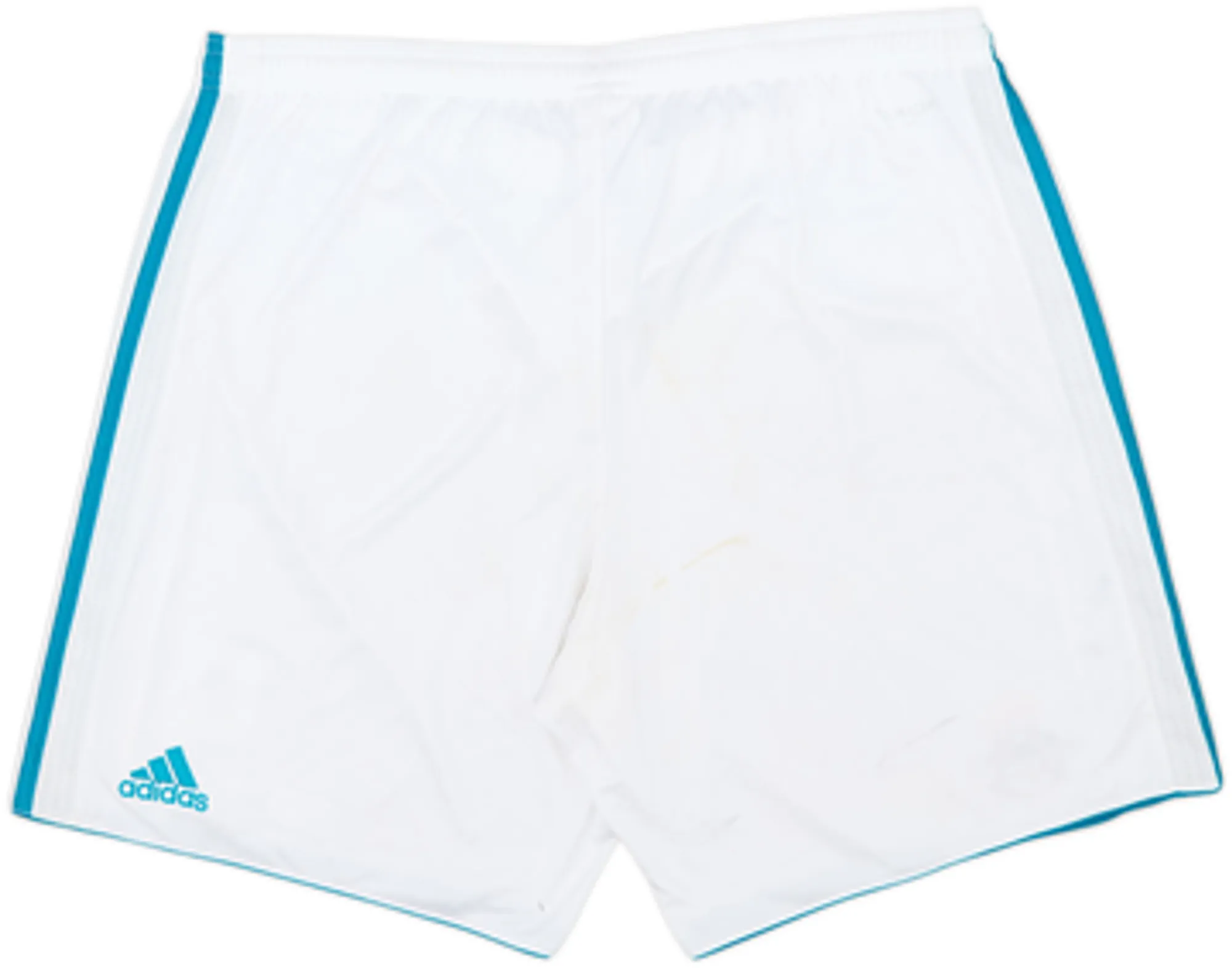 2017-18 Real Madrid Home Shorts #9 (L)
