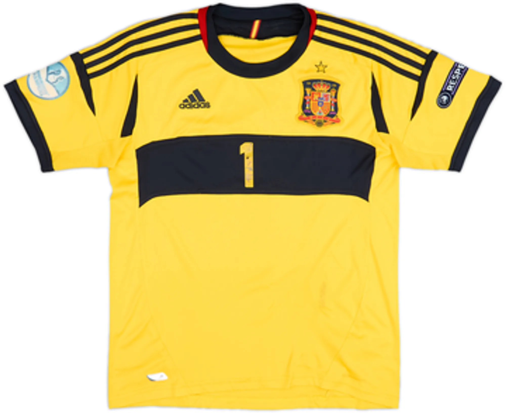 2012-13 Spain GK S/S Shirt I.Casillas #1 - 4/10 - (M)