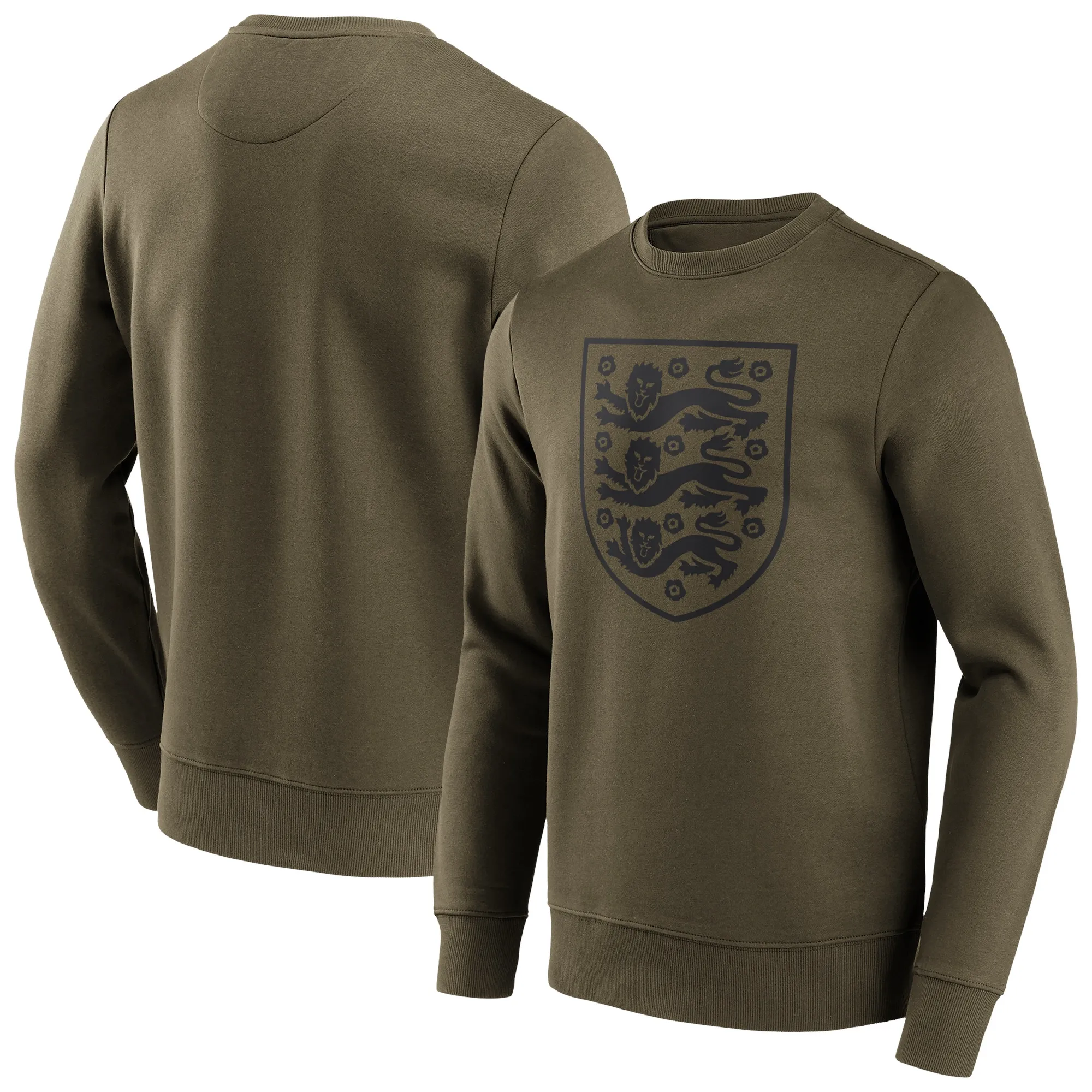 England Mono Logo Graphic Crew Sweatshirt - Khaki - Mens