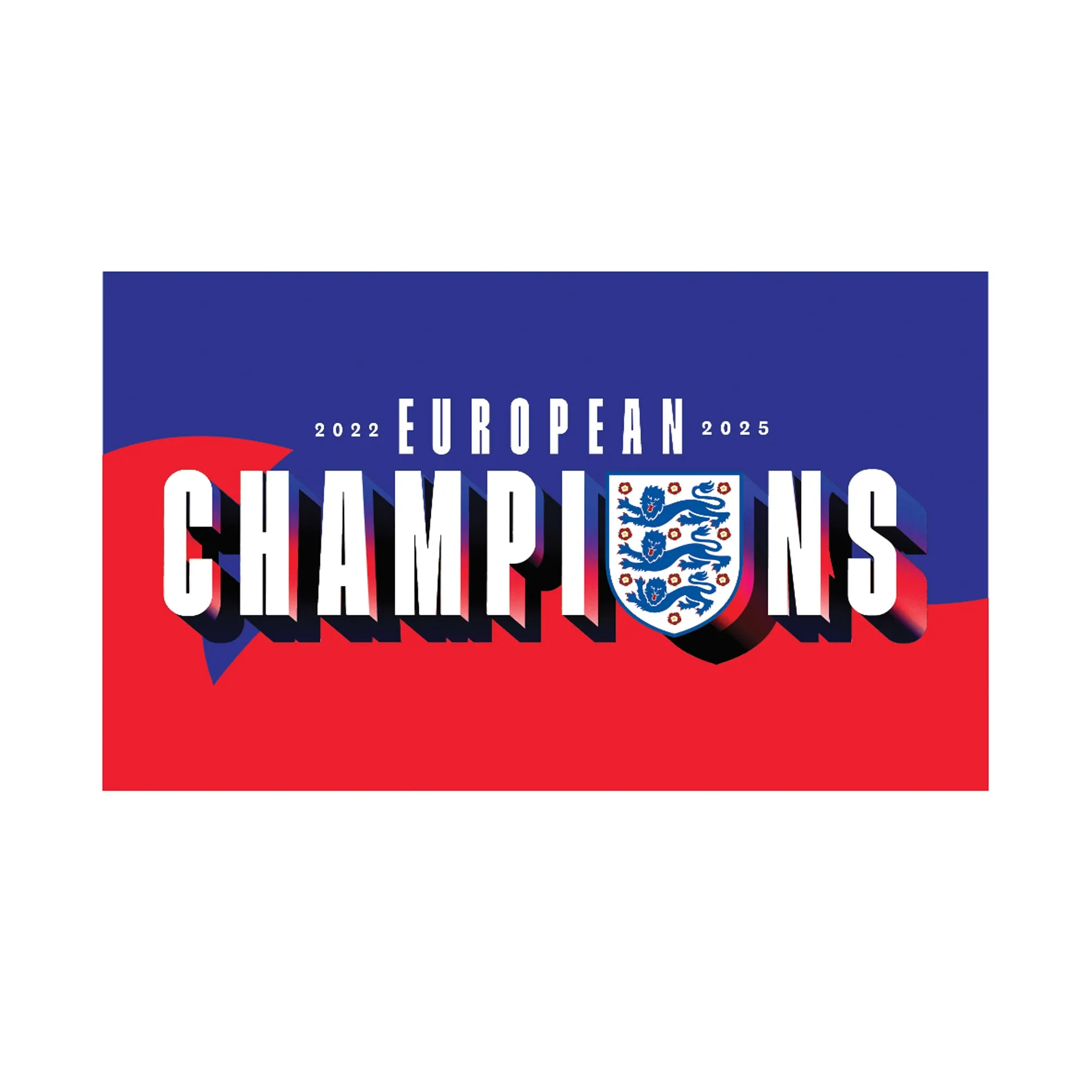England Lionesses Winners 2025 Flag - 5X3
