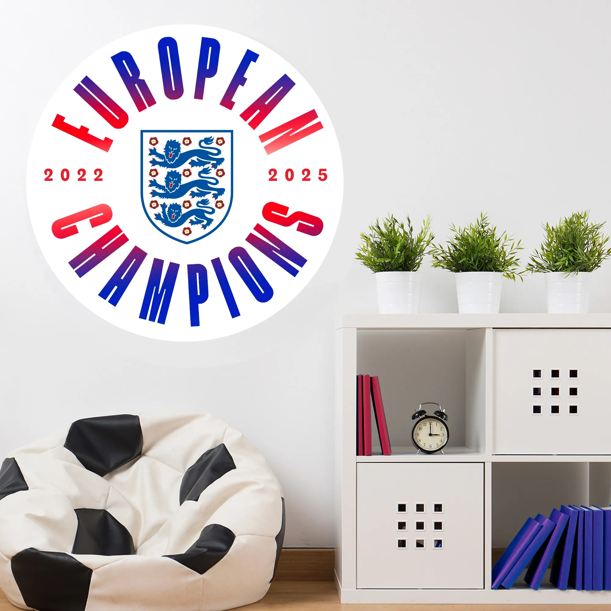 England Lionesses Winners 2025 Wall Sticker - 60cm