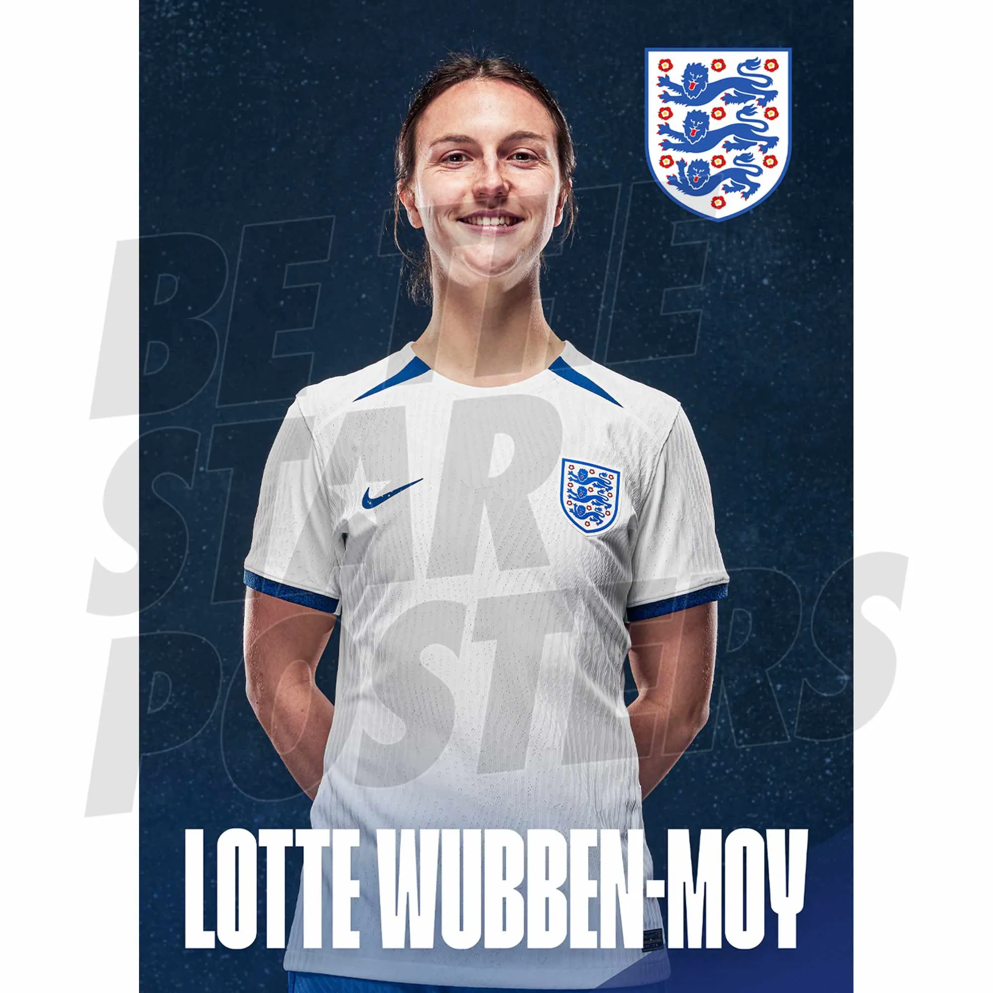 England Lotte Wubben-Moy Headshot Home Poster A3