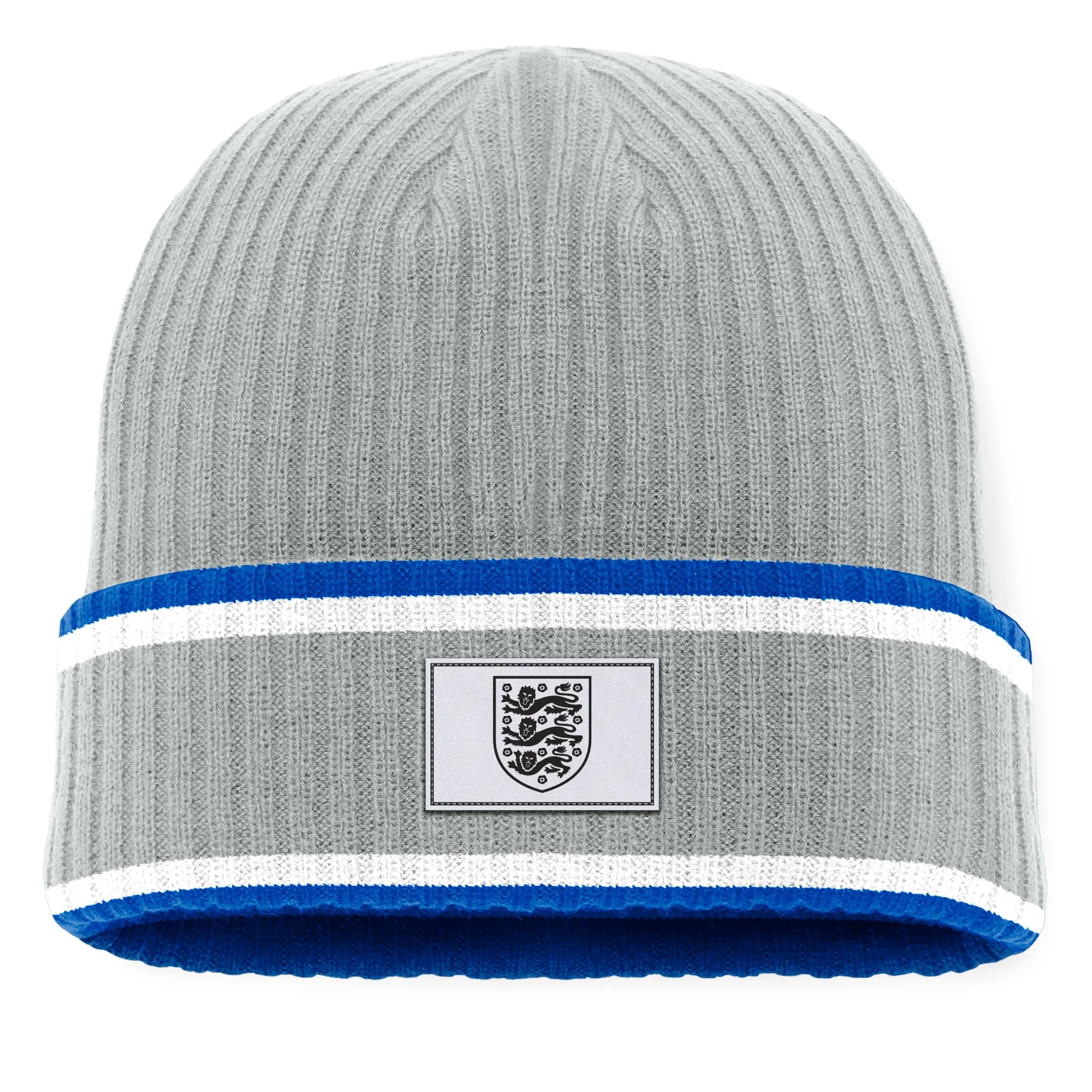 England Cuff Knit Beanie - Pale Grey - Unisex