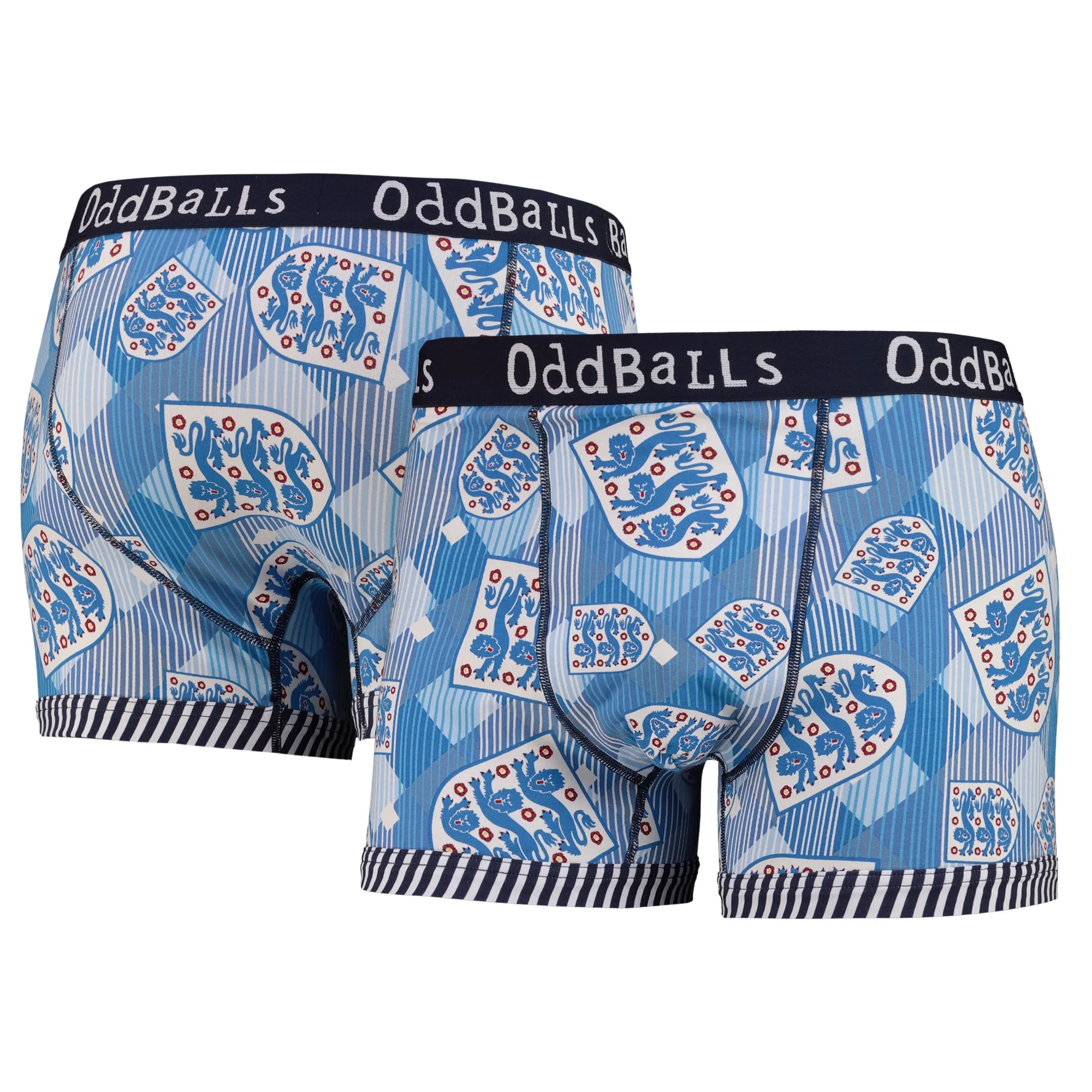 England Retro Boxer Shorts - Blue - Mens