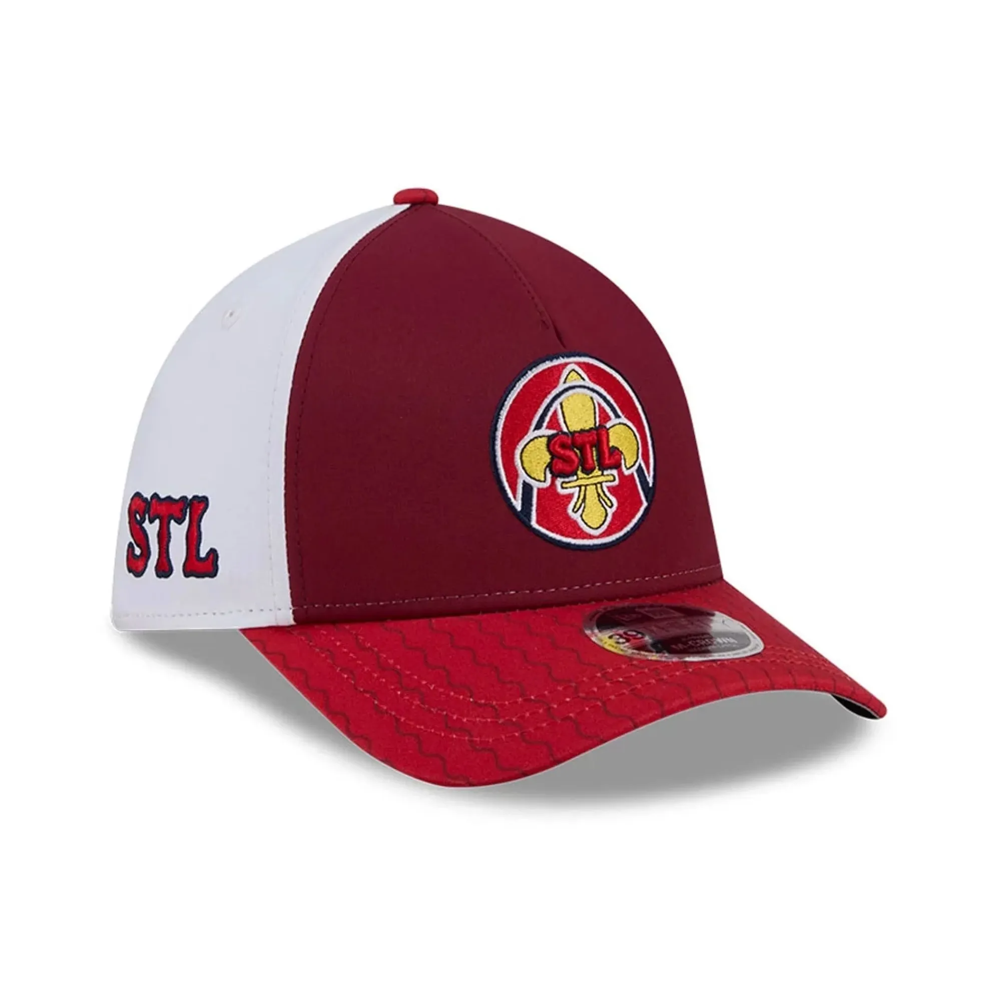 Cardinals MLB City Connect Red 39THIRTY M-Crown A-Frame Stretch Fit Cap New Era Cap adult unisex