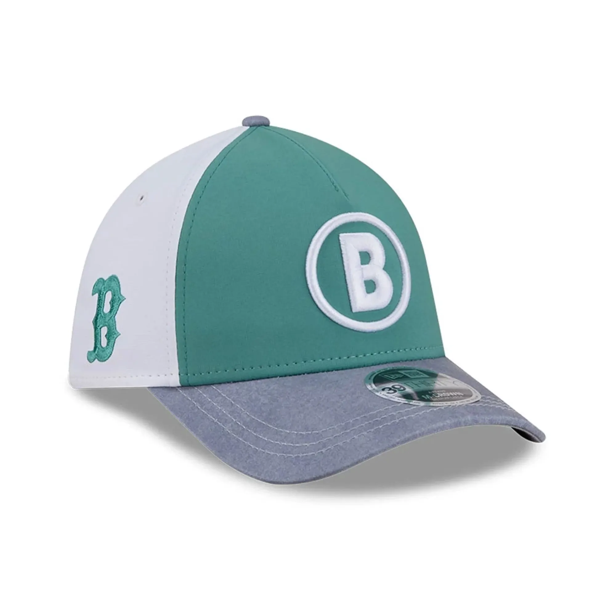 Red Sox MLB City Connect Dark Green 39THIRTY M-Crown A-Frame Stretch Fit Cap New Era Cap adult unisex