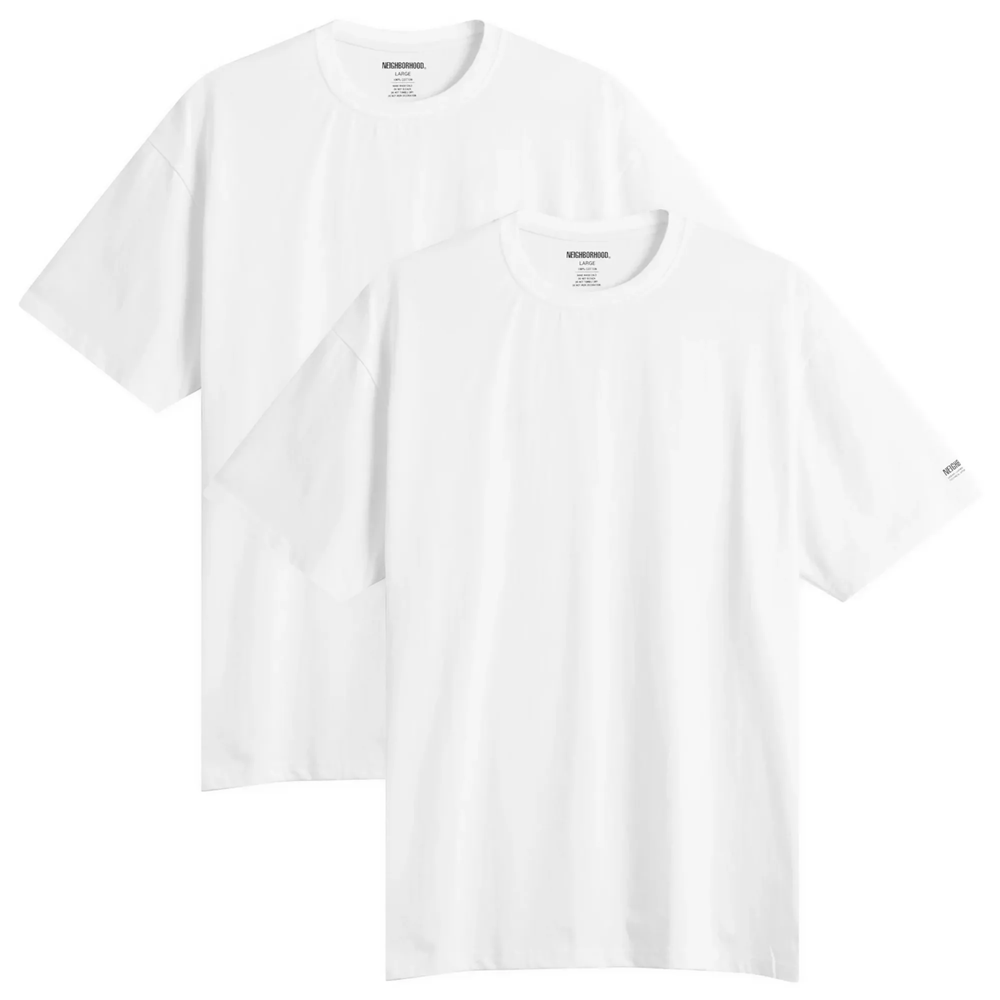 Neighborhood Men's Classic 2-Pack T-Shirts White