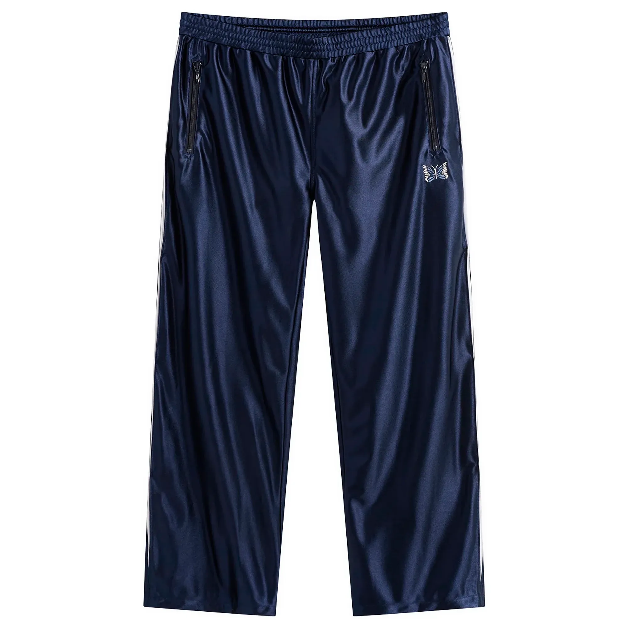 Needles Men's Sateen Track Pants Navy
