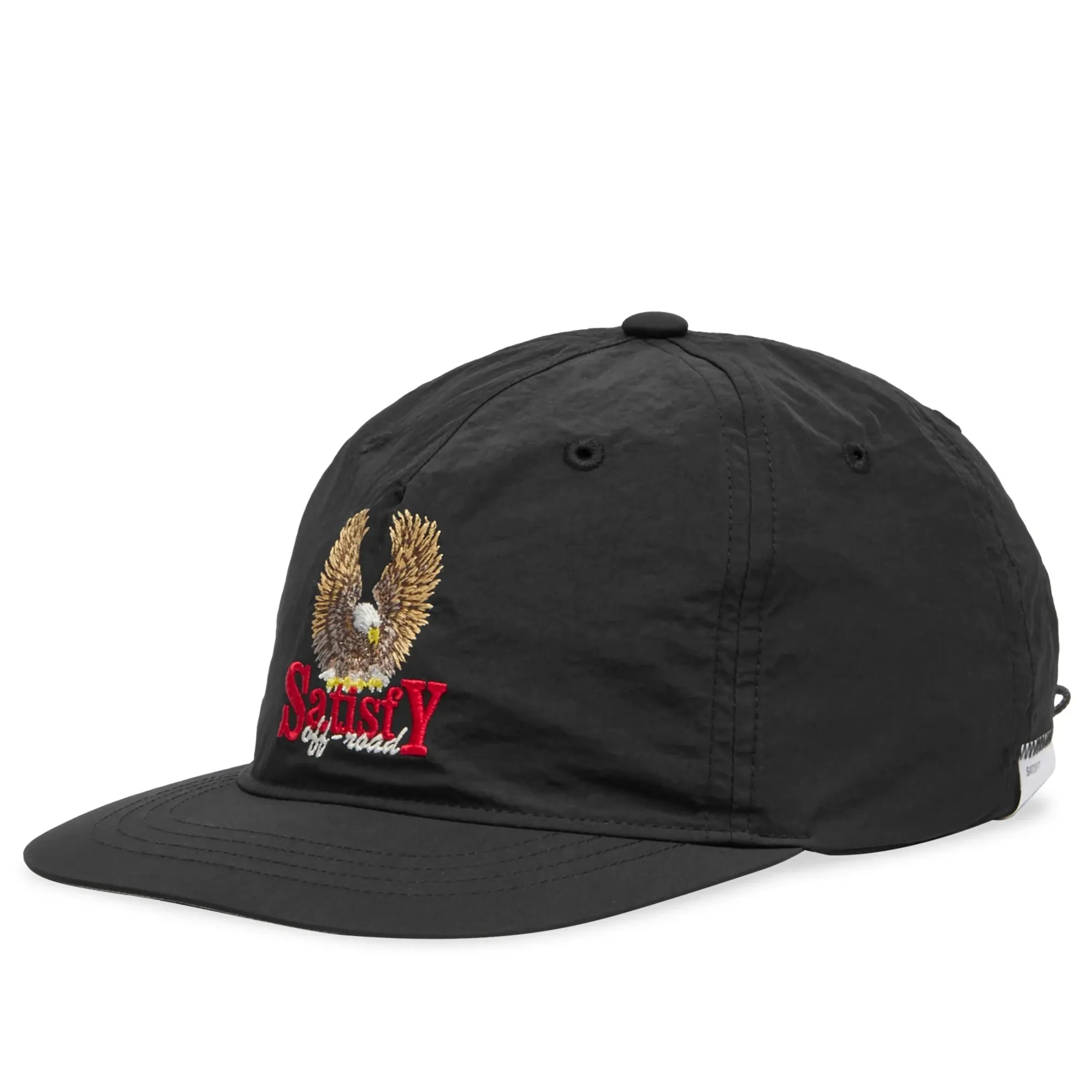 Satisfy Men's FliteSilk 5 Panel Pinch Cap Black