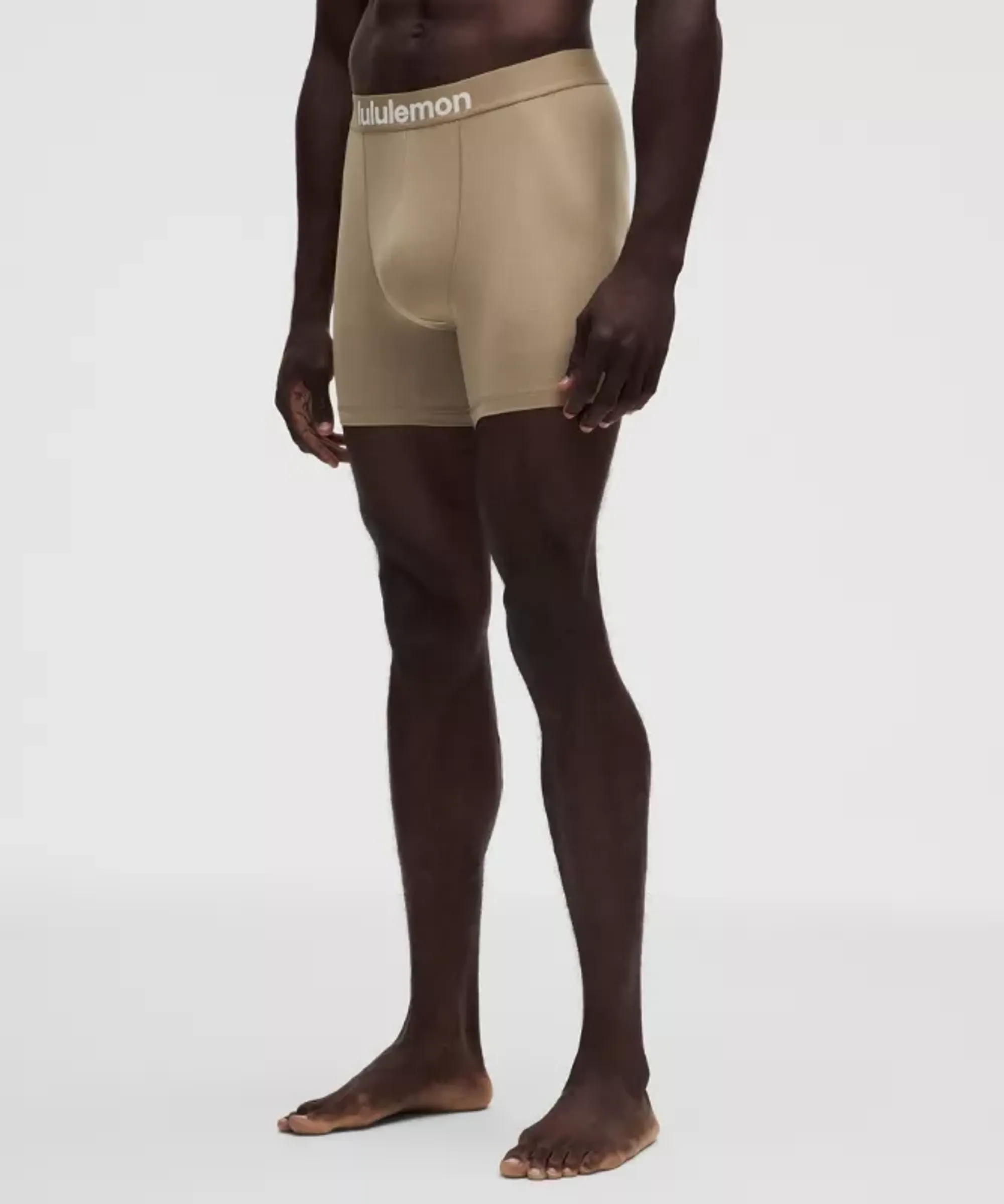 lululemon – Men's Always In Motion Boxers Briefs – 5" – Color Khaki – Size Large