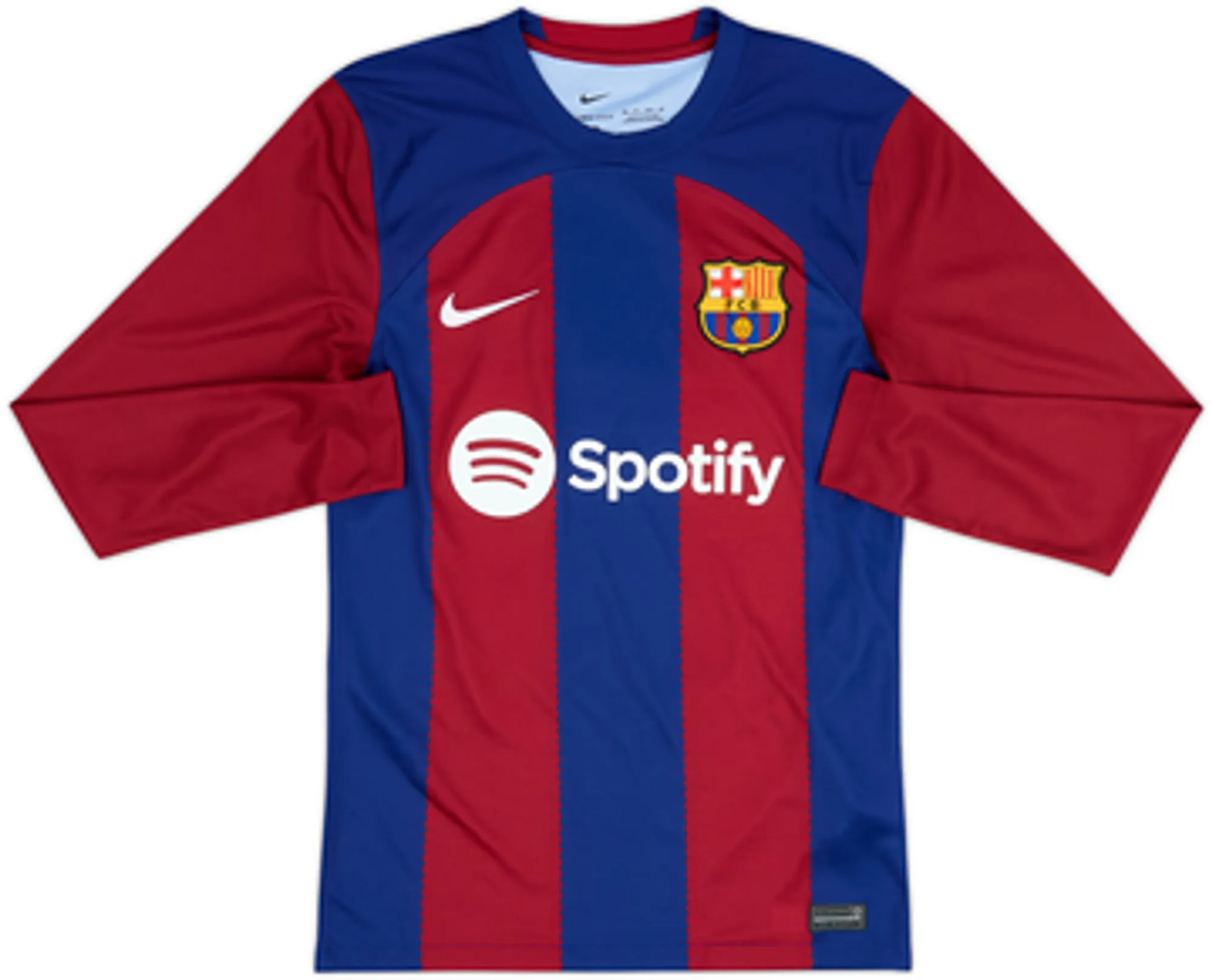 2023-24 Barcelona Home L/S Shirt Lewandowski #9 - 9/10 - (XS)
