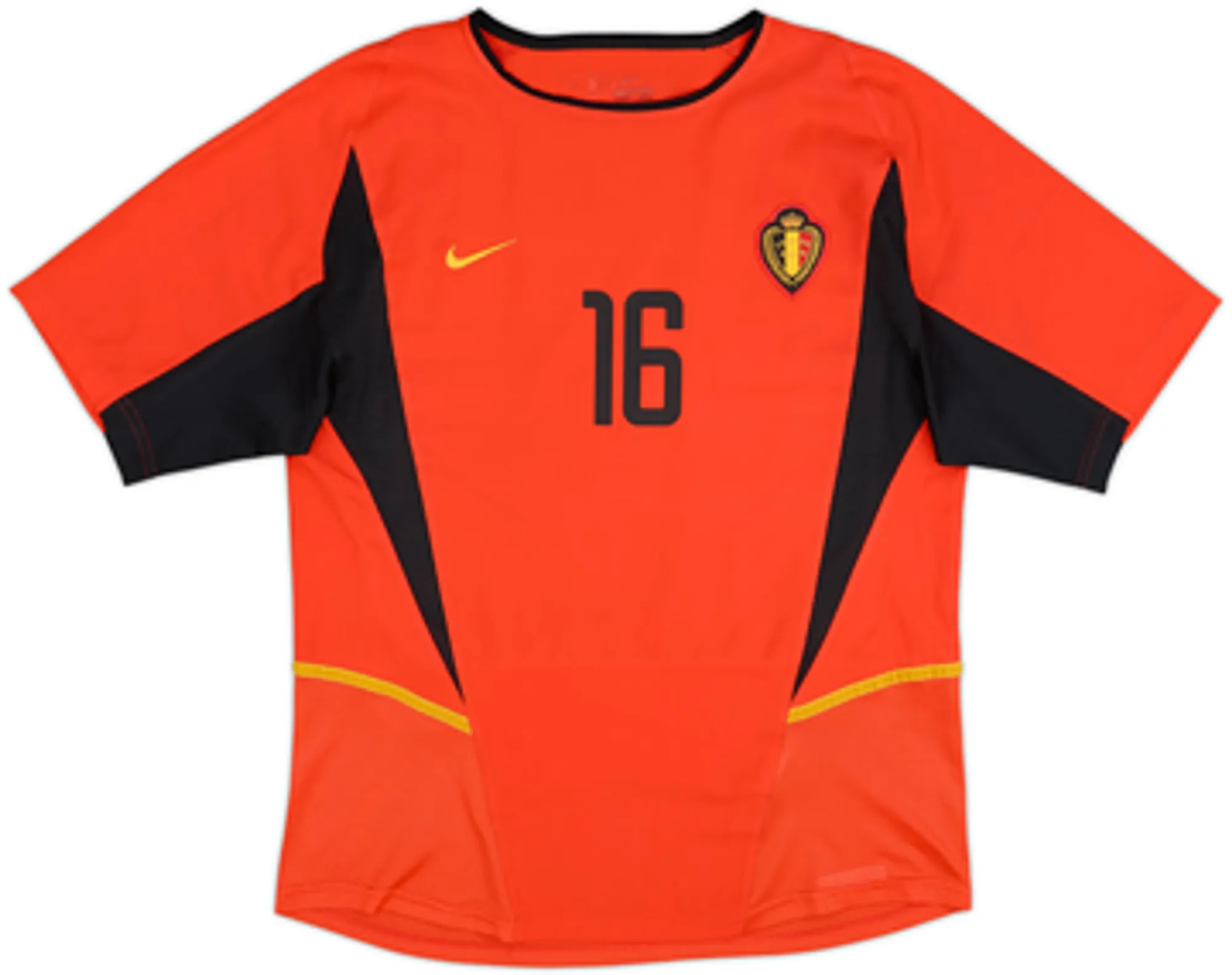 2002-04 Belgium Home Shirt Van Buyten #16 - 6/10 - (M)