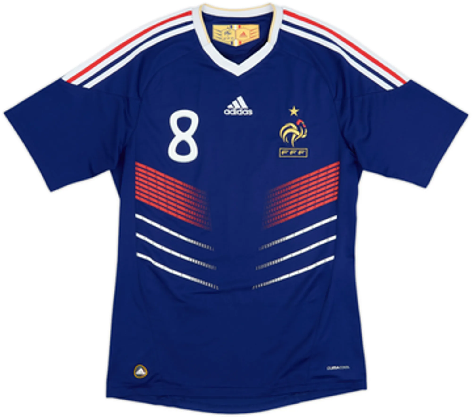 2009-10 France Home Shirt Gourcuff #8 - 9/10 - (M)
