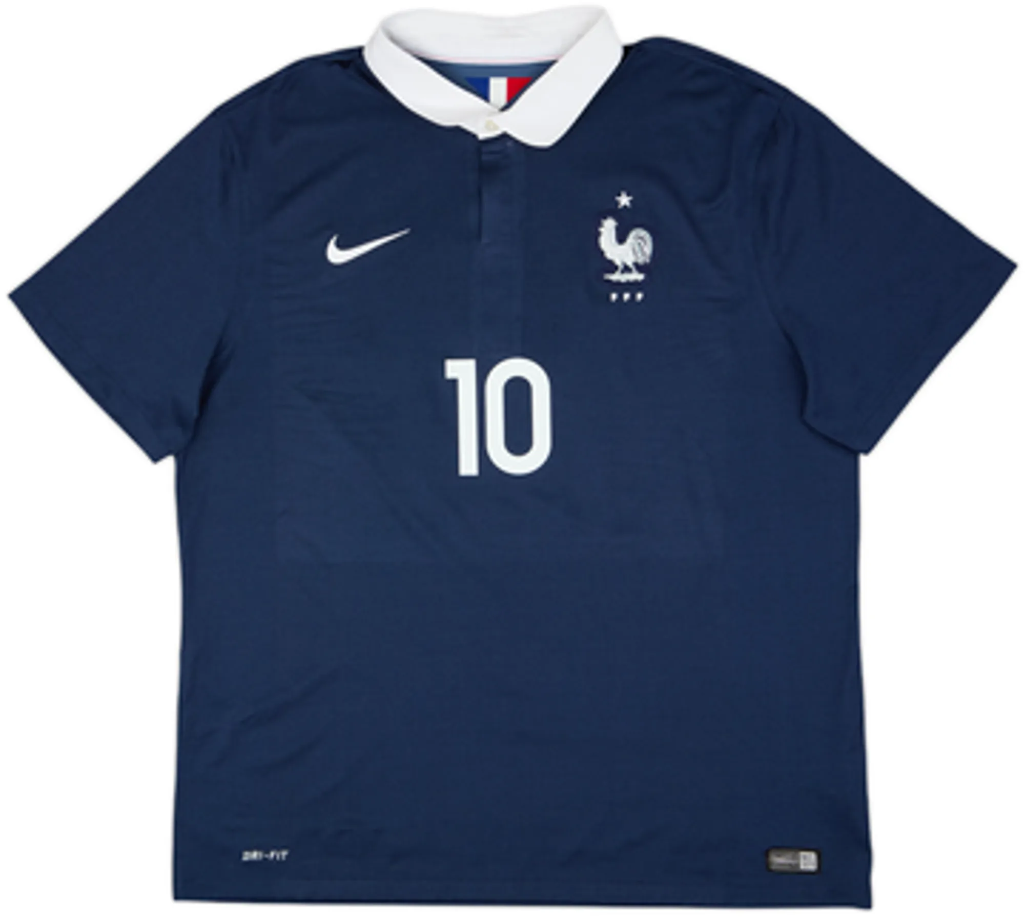 2014-15 France Home Shirt Benzema #10 - 10/10 - (XL)