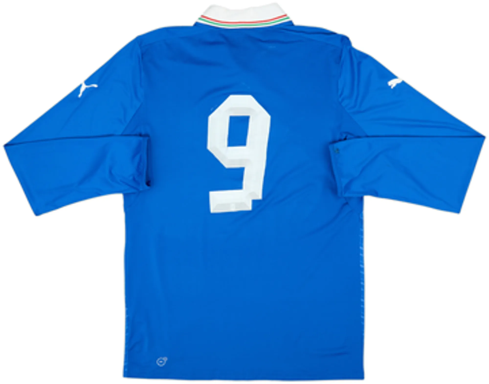 2012-13 Italy Player Issue Home L/S Shirt #9 - 5/10 - (L)