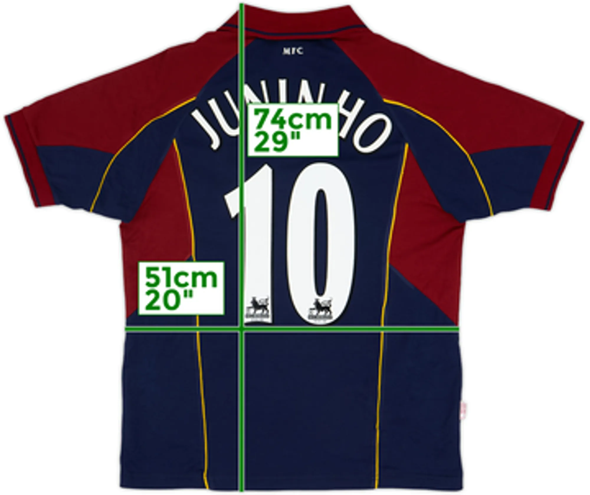 2003-04 Middlesbrough Away Shirt Juninho #10 - 8/10 - (L)