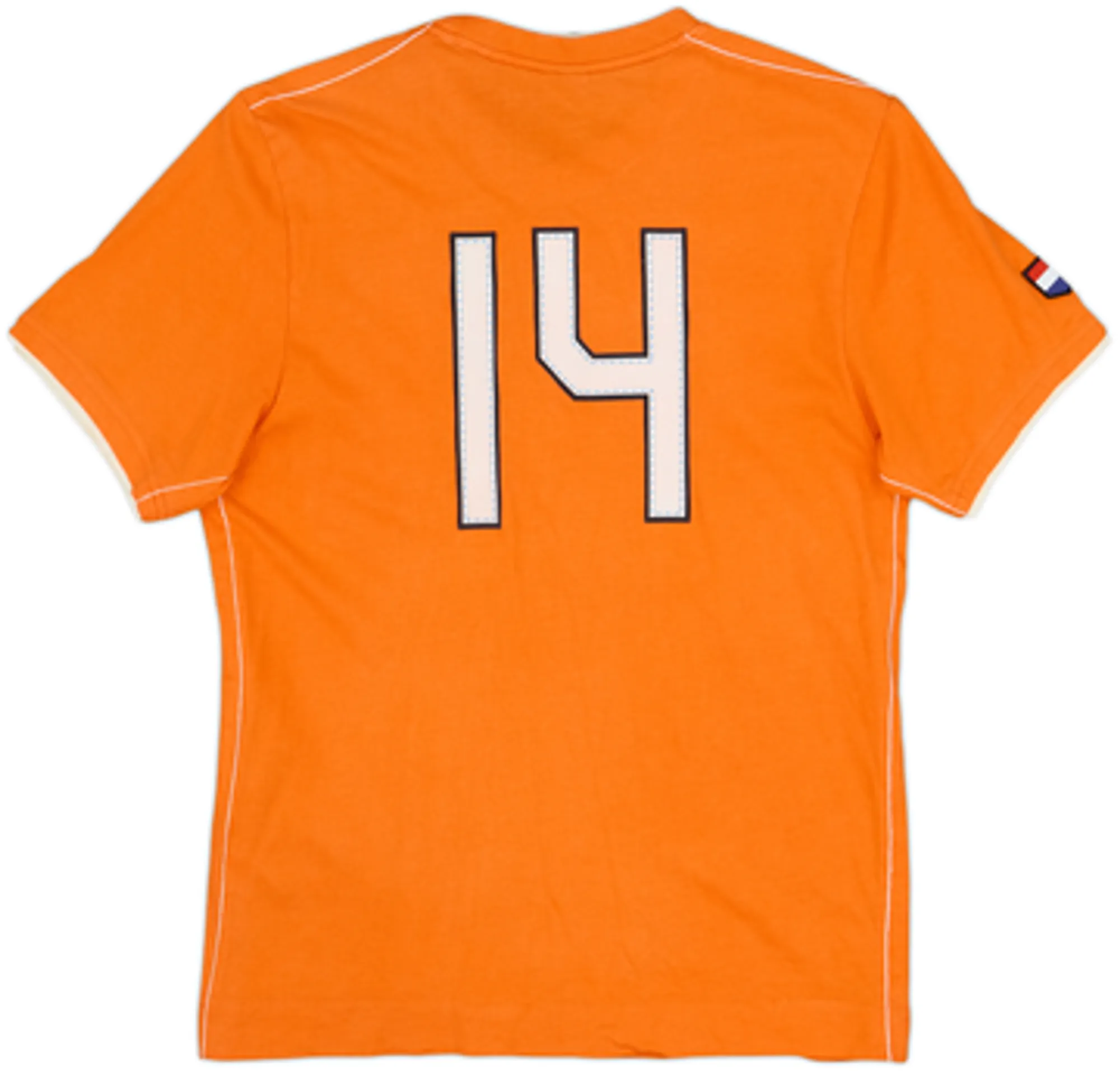 2006-07 Netherlands Nike Cotton Tee #14 - 8/10 - (M)