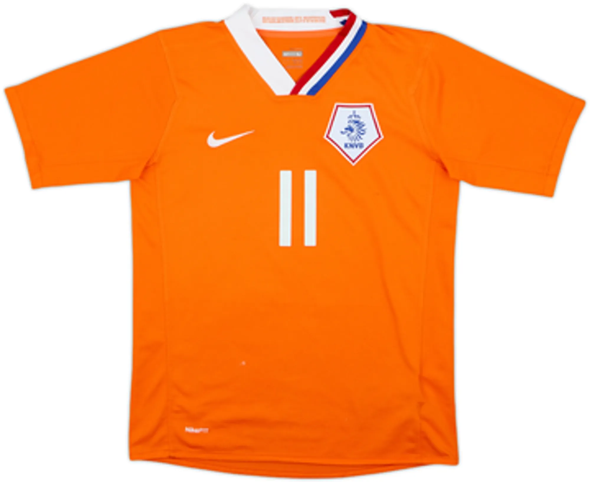 2008-10 Netherlands Home Shirt Huntelaar #11 - 4/10 - (L.Boys)