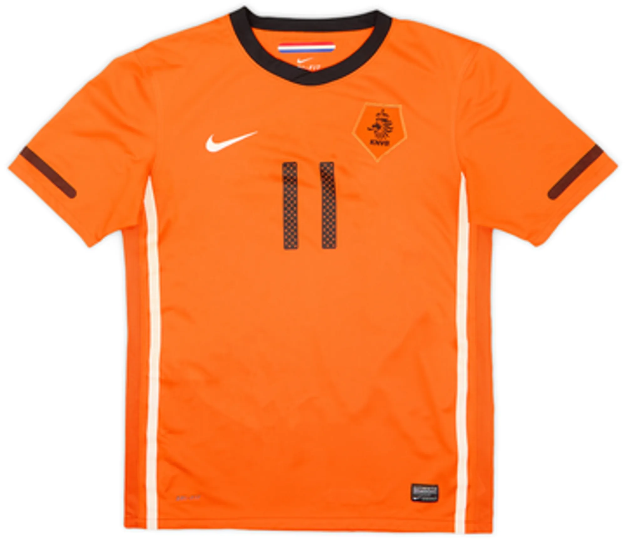 2010-11 Netherlands Home Shirt Robben #11 - 9/10 - (XL.Boys)